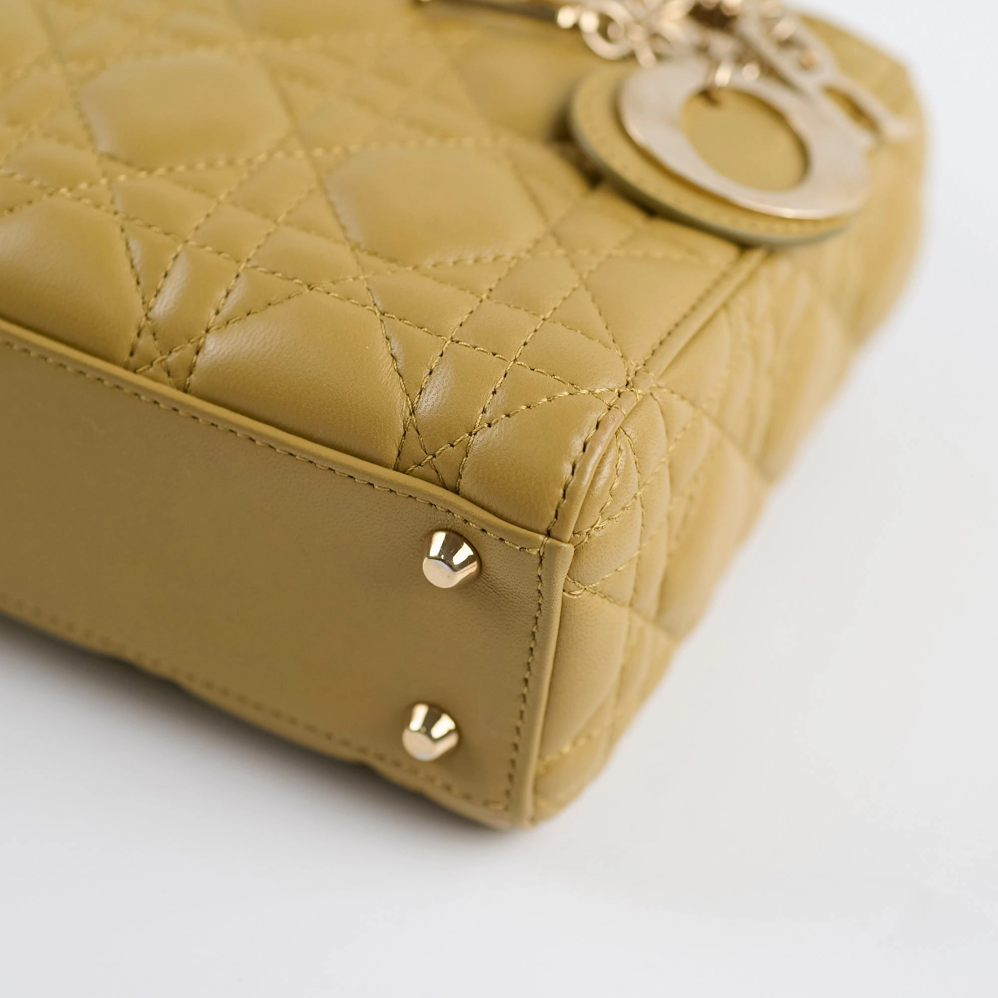 Christian Dior Mini Lady Dior Mustard