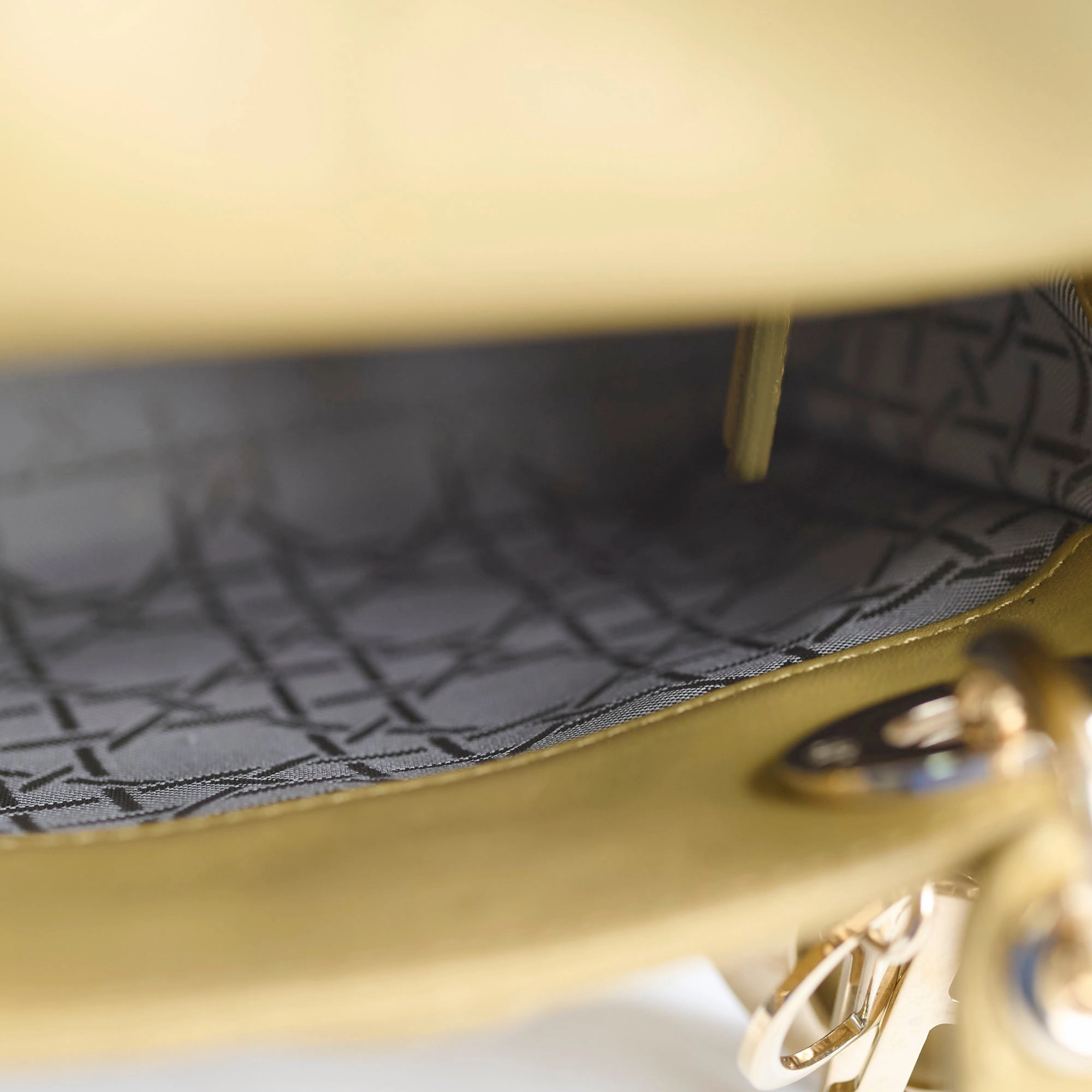 Christian Dior Mini Lady Dior Mustard