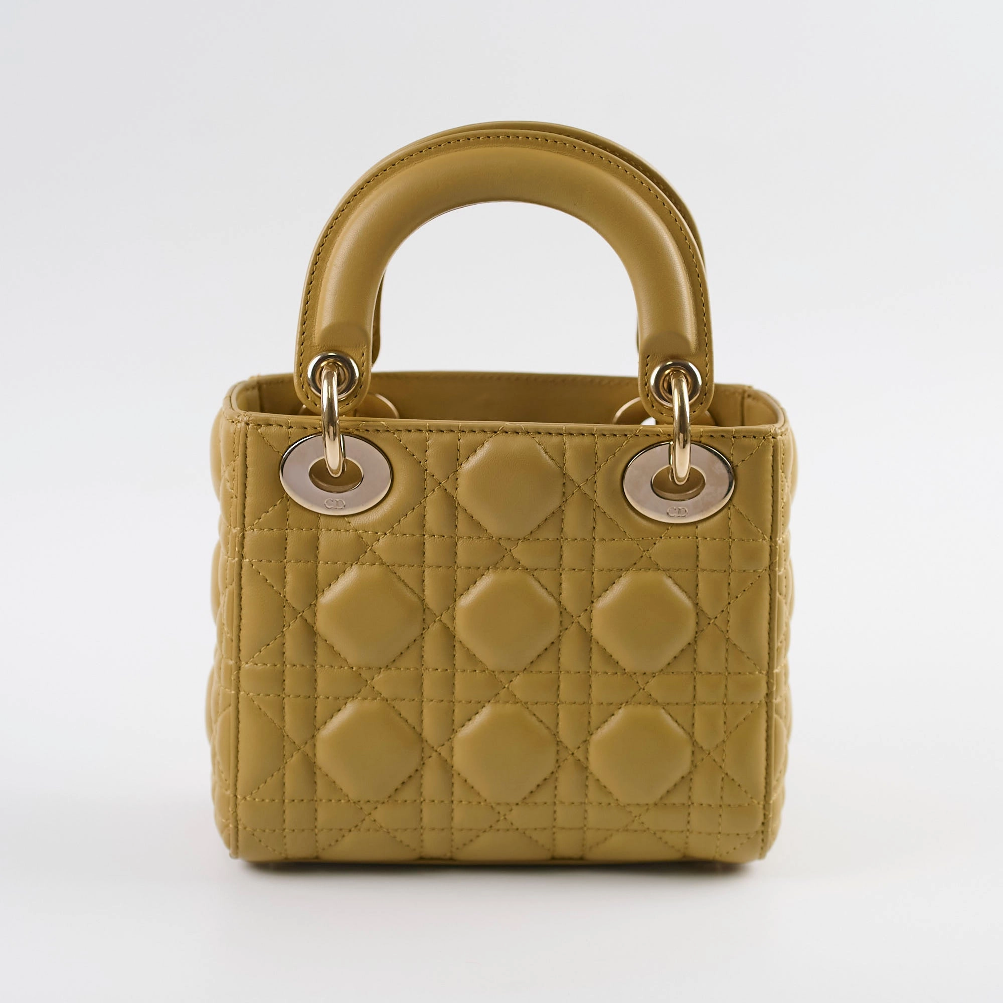 Christian Dior Mini Lady Dior Mustard