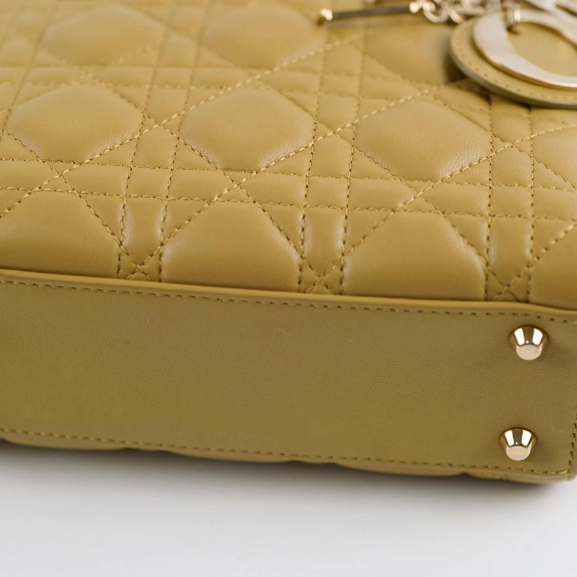 Christian Dior Mini Lady Dior Mustard