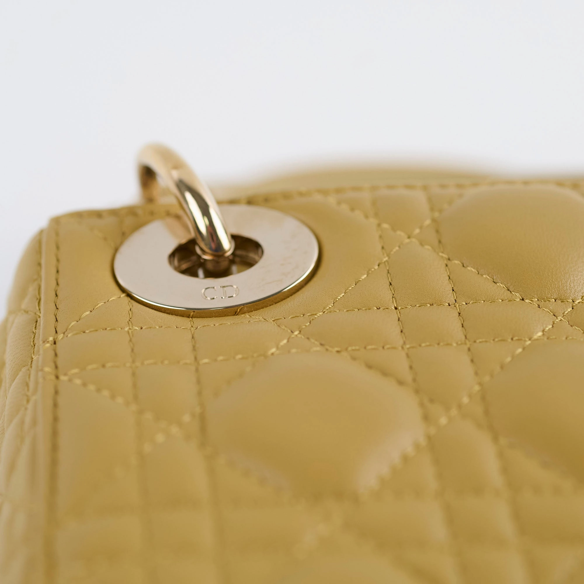 Christian Dior Mini Lady Dior Mustard
