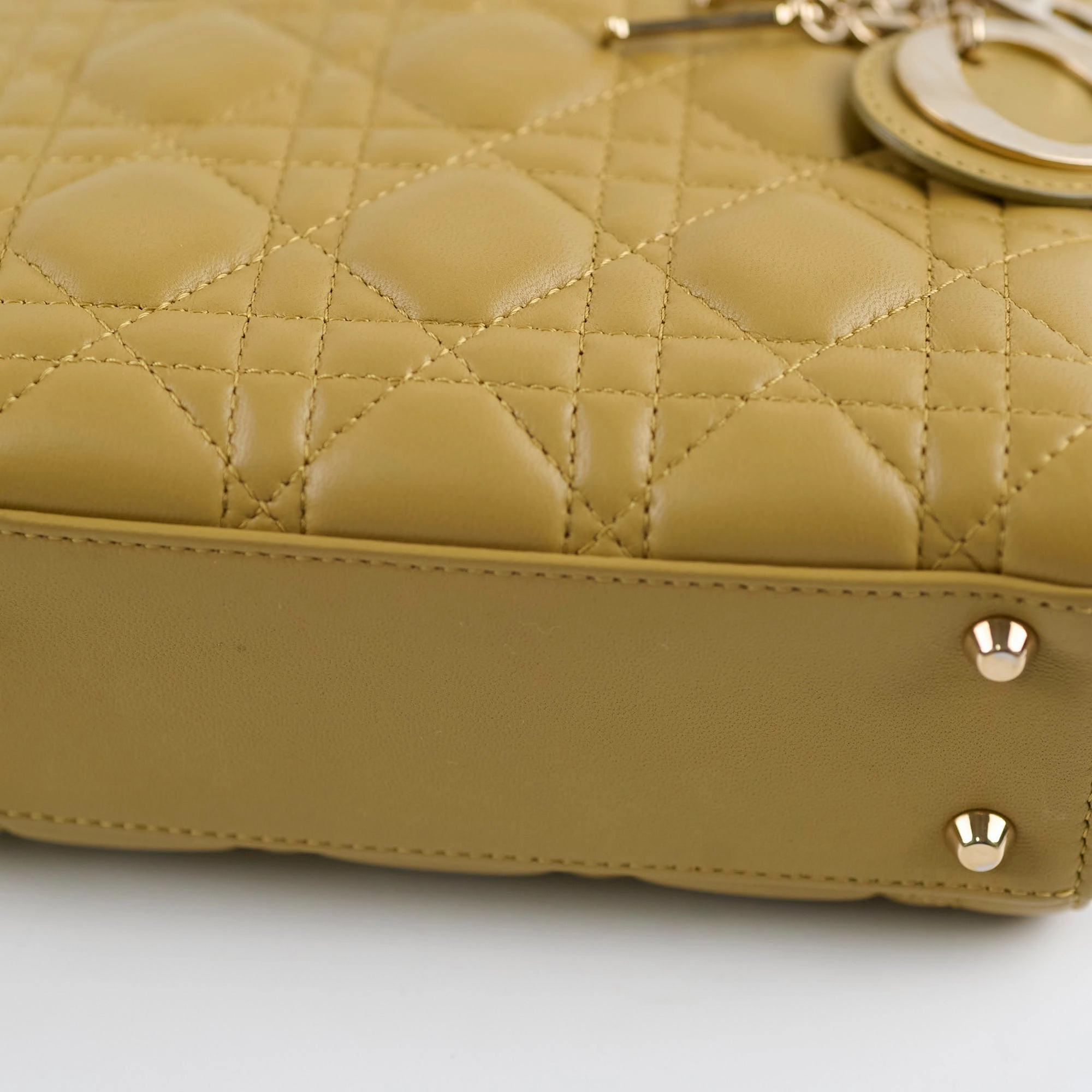 Christian Dior Mini Lady Dior Mustard