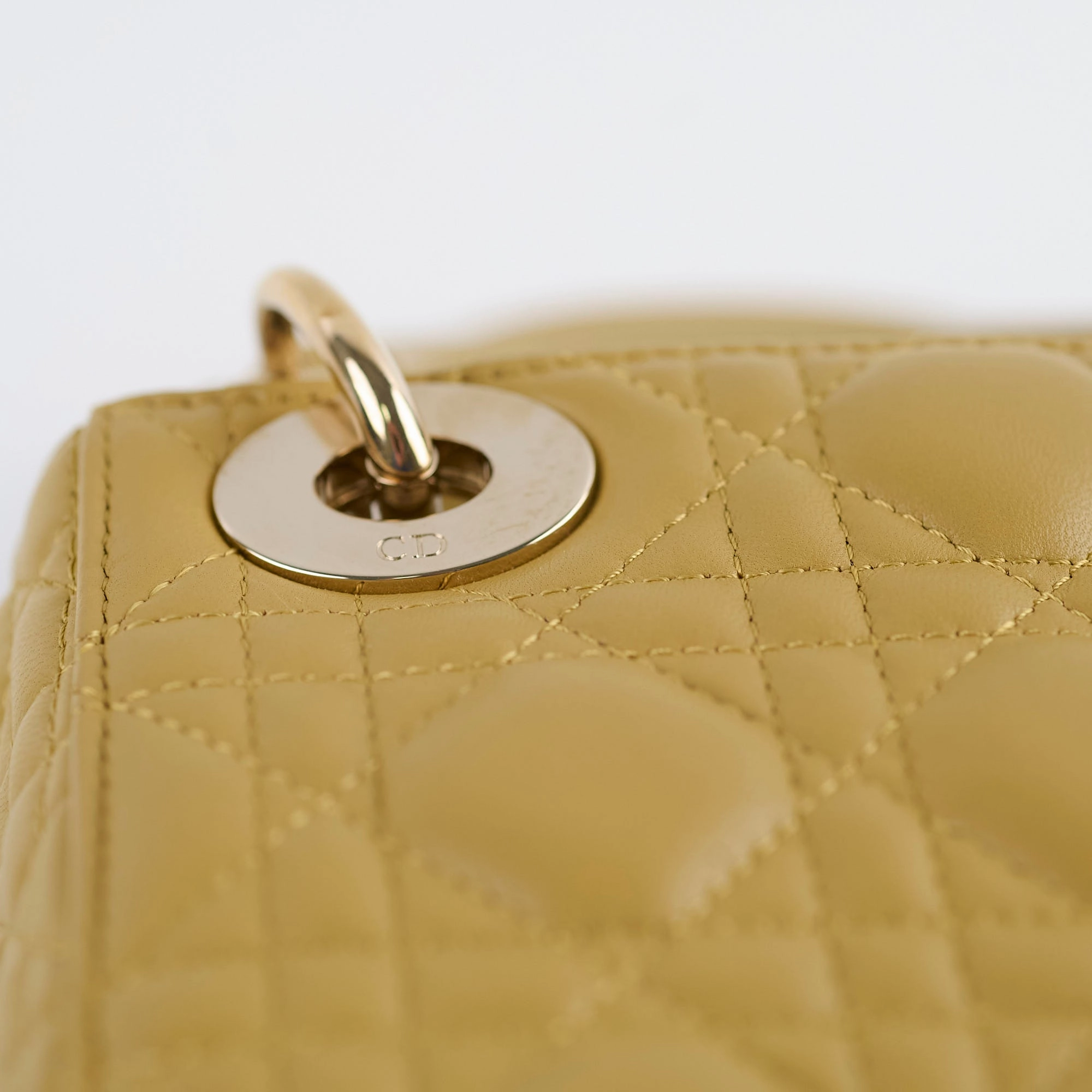Christian Dior Mini Lady Dior Mustard