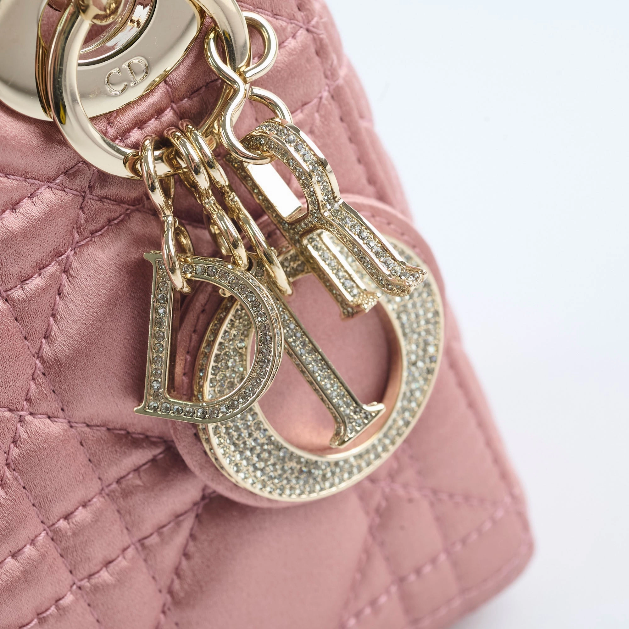 Christian Dior Mini Lady Dior Satin Pink