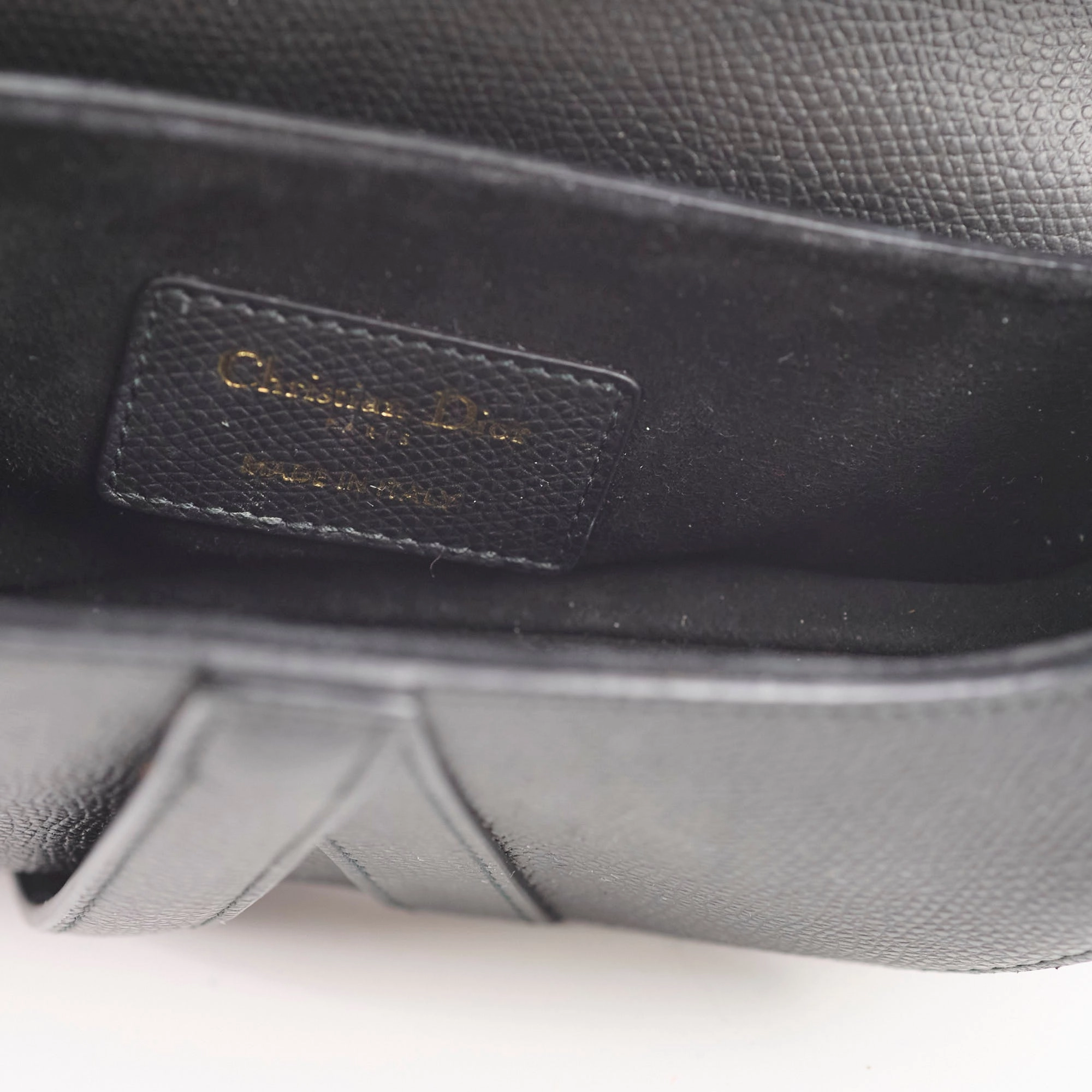 Christian Dior Mini Saddle Bag Black