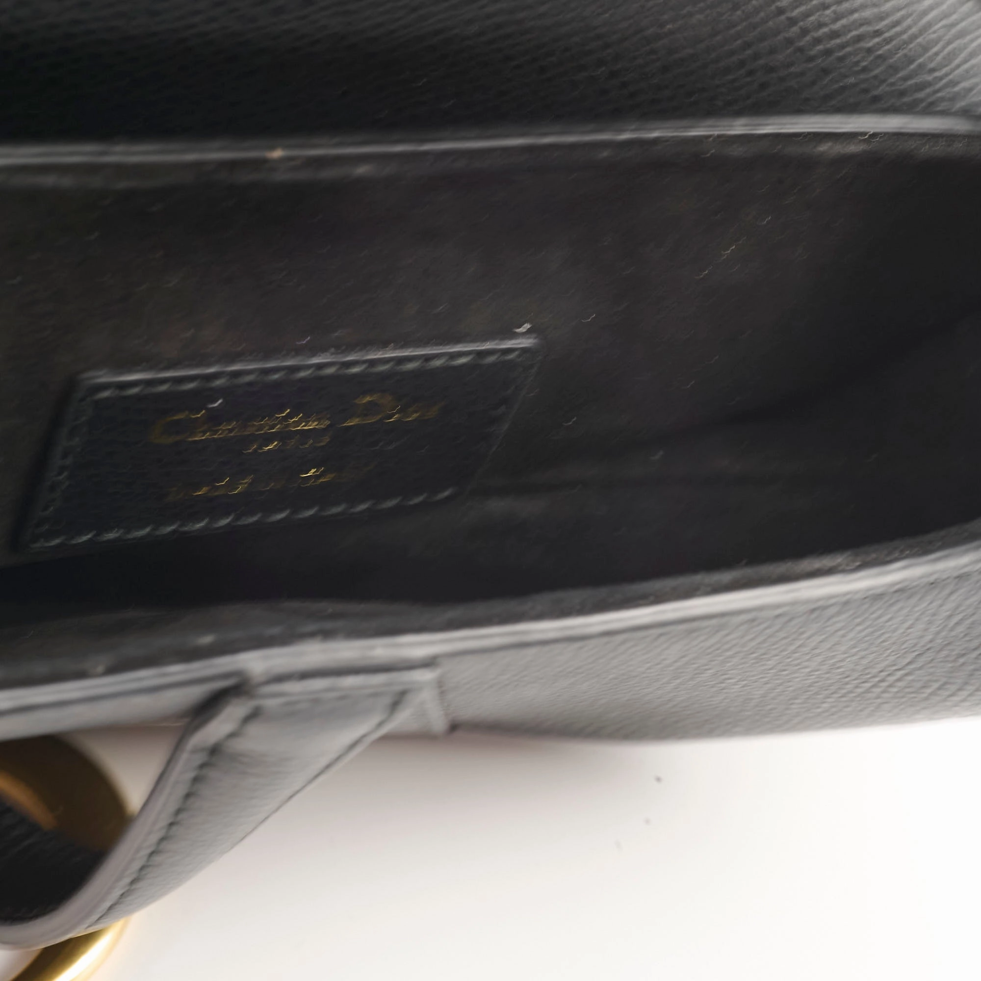 Christian Dior Mini Saddle Black