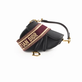 Christian Dior Mini Saddle Black