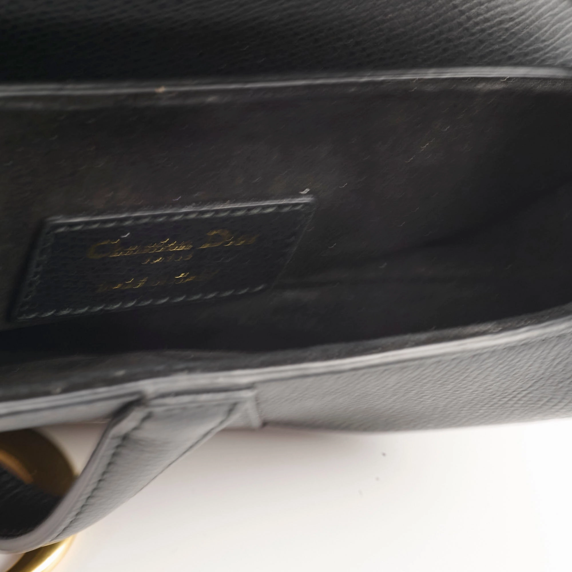 Christian Dior Mini Saddle Black