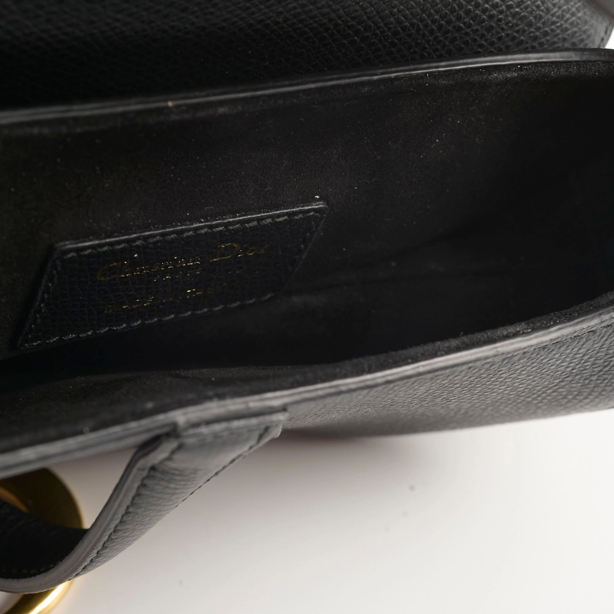 Christian Dior Mini Saddle Black