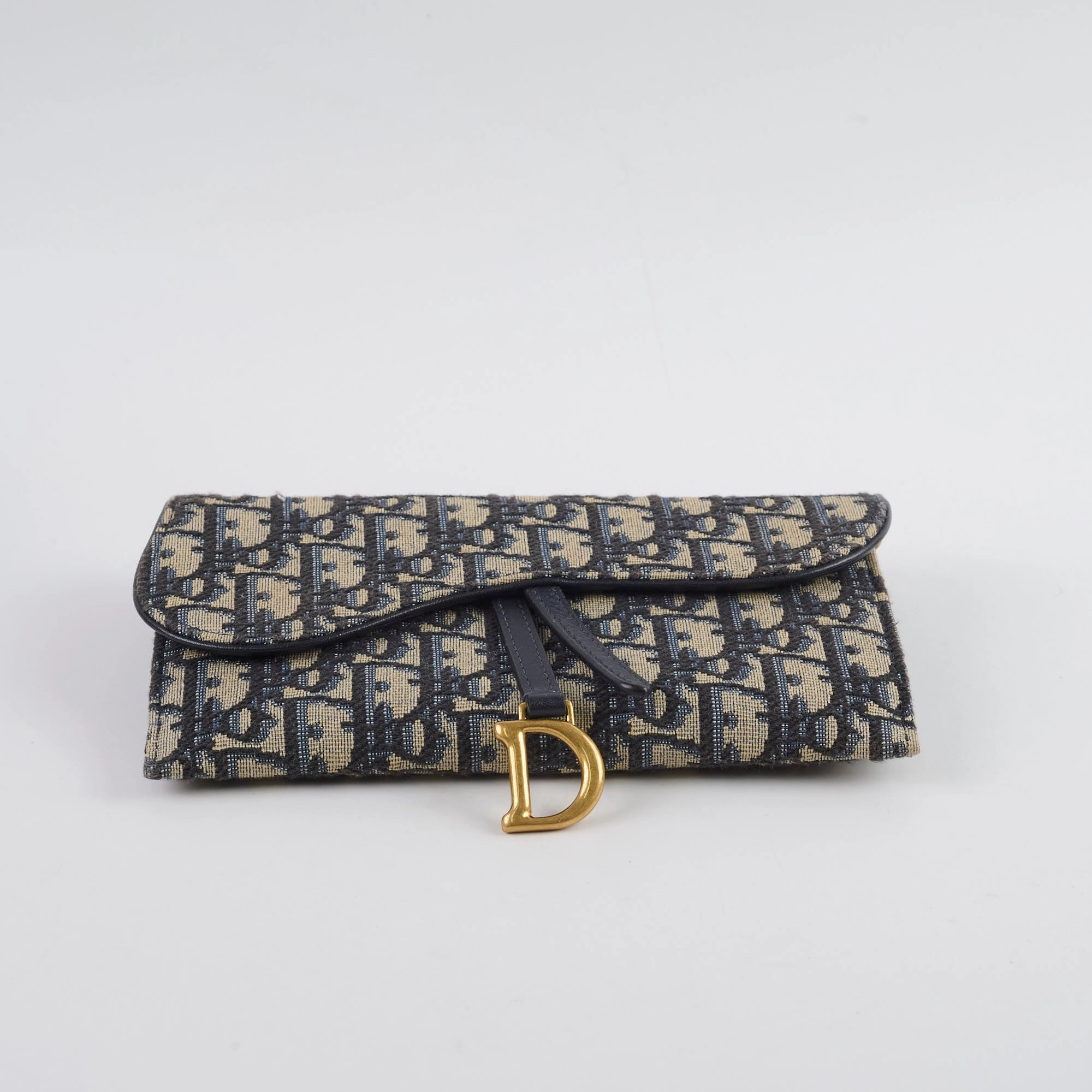 Christian Dior Oblique Saddle Wallet on Chain WOC