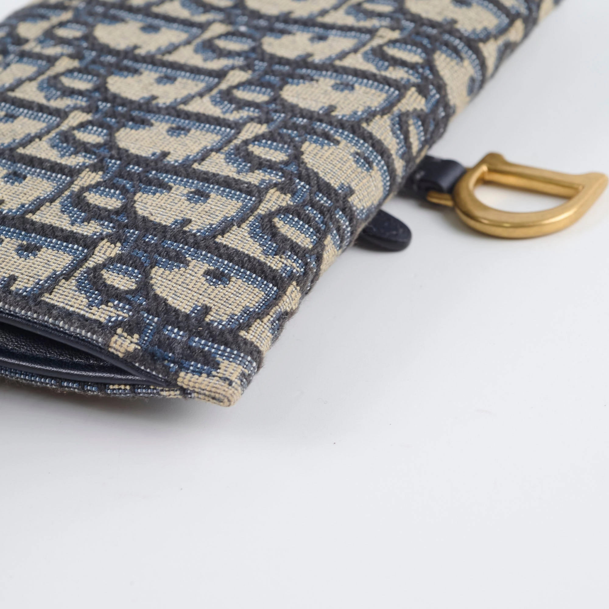 Christian Dior Oblique Saddle Wallet on Chain WOC