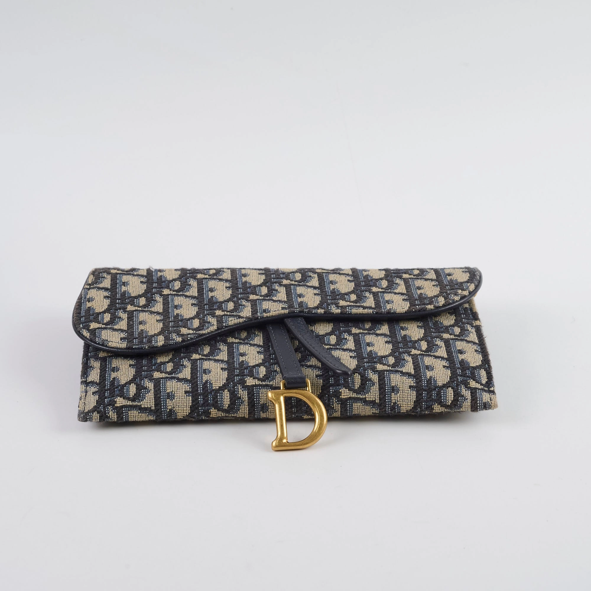 Christian Dior Oblique Saddle Wallet on Chain WOC