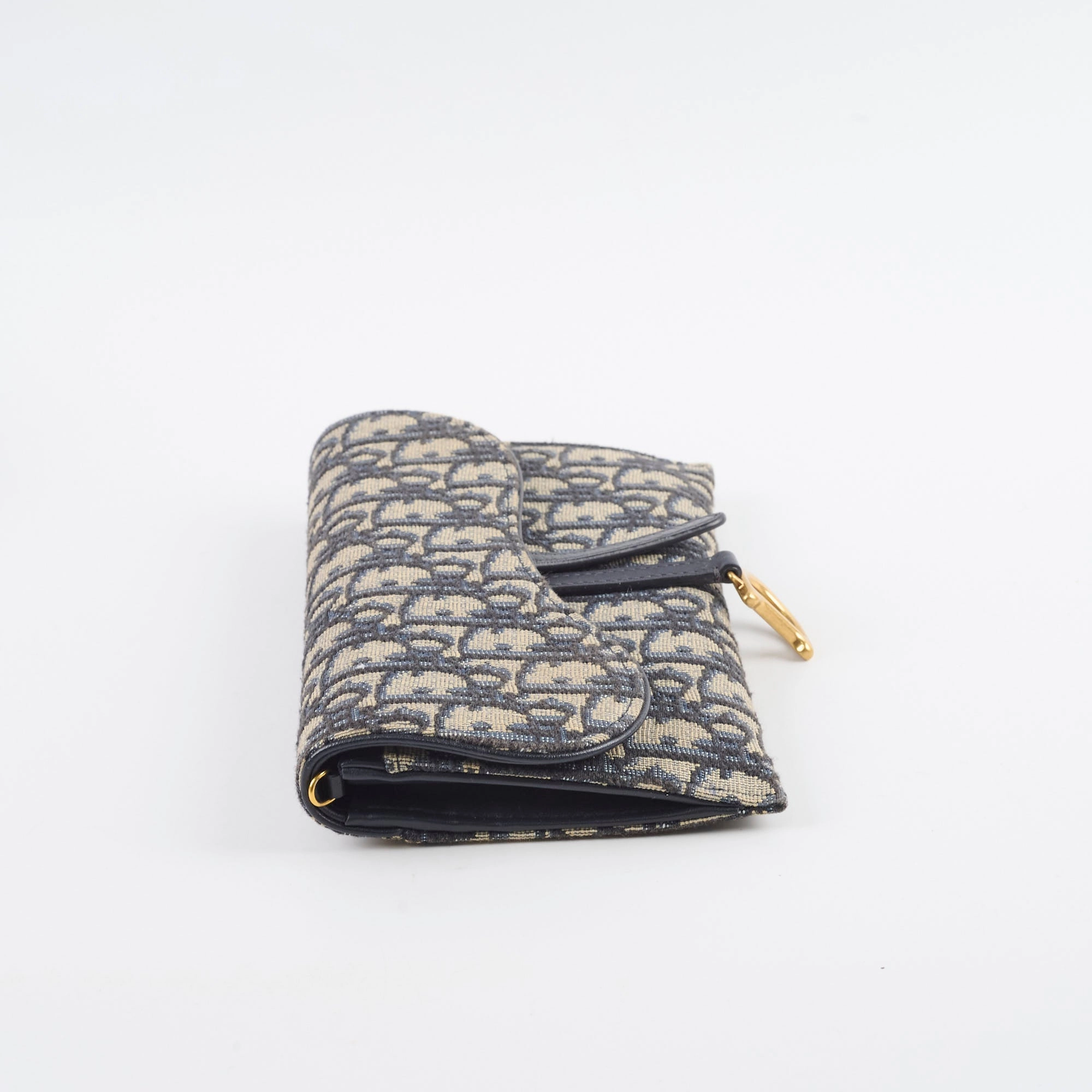 Christian Dior Oblique Saddle Wallet on Chain WOC