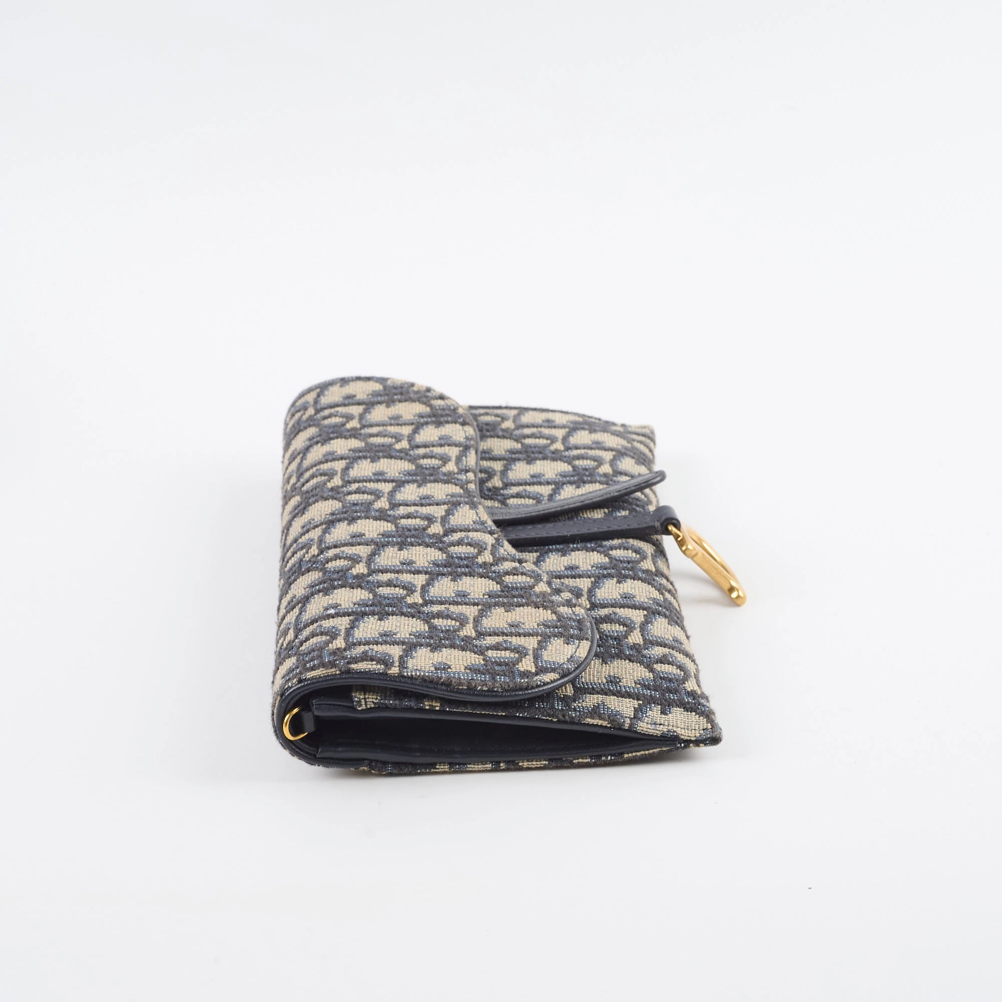 Christian Dior Oblique Saddle Wallet on Chain WOC
