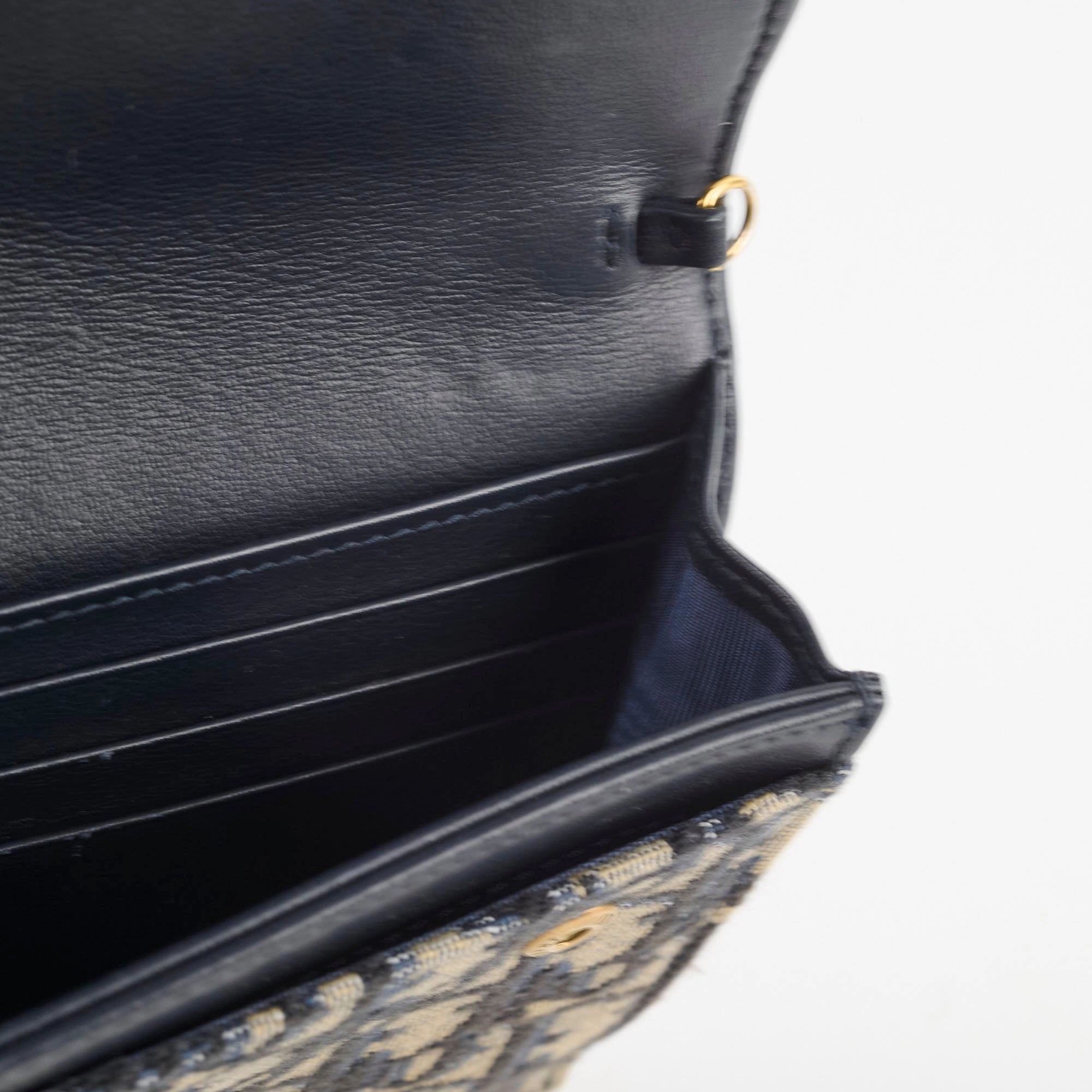 Christian Dior Oblique Saddle Wallet on Chain WOC