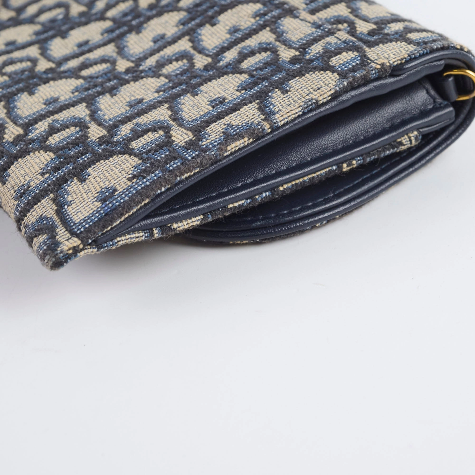 Christian Dior Oblique Saddle Wallet on Chain WOC