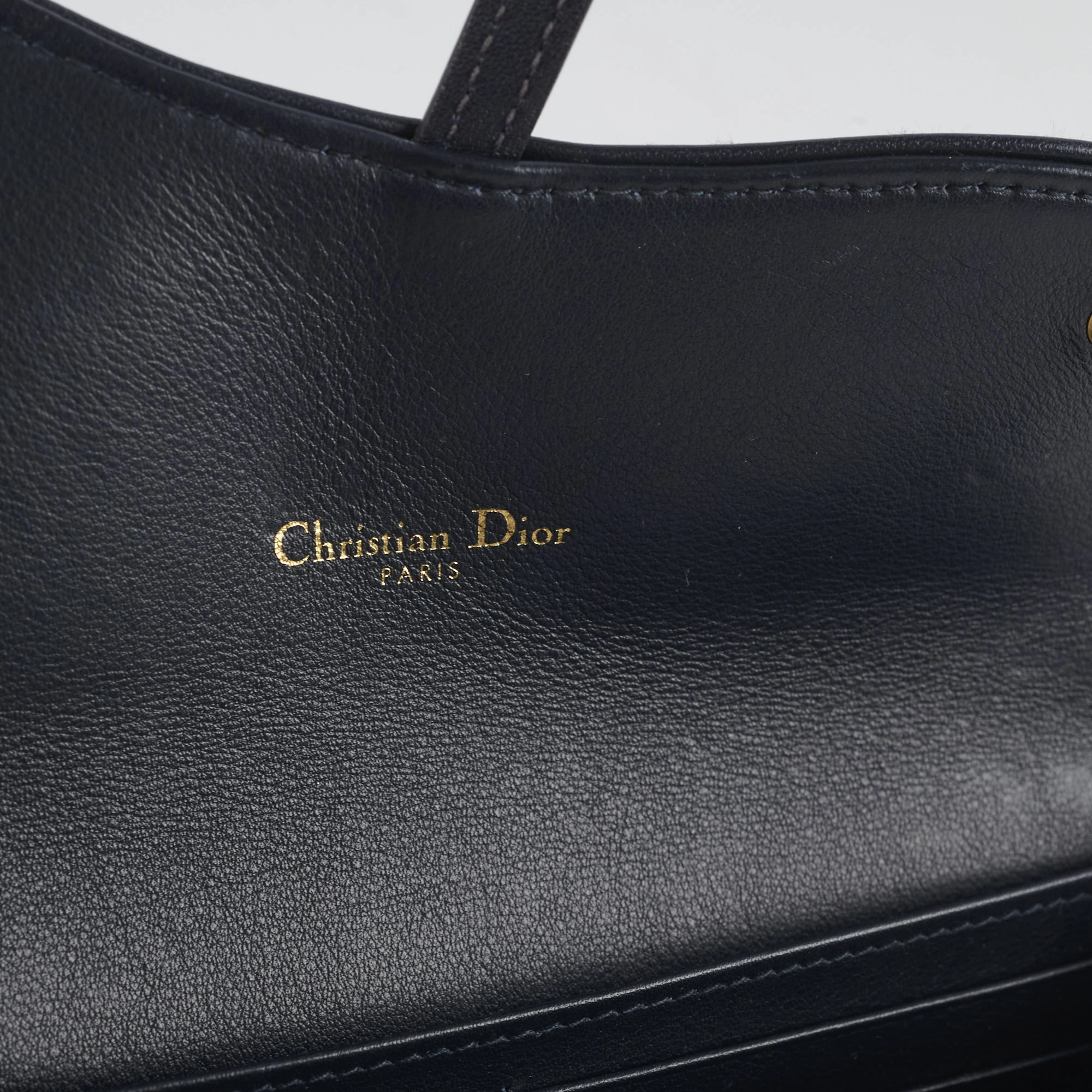 Christian Dior Oblique Saddle Wallet on Chain WOC