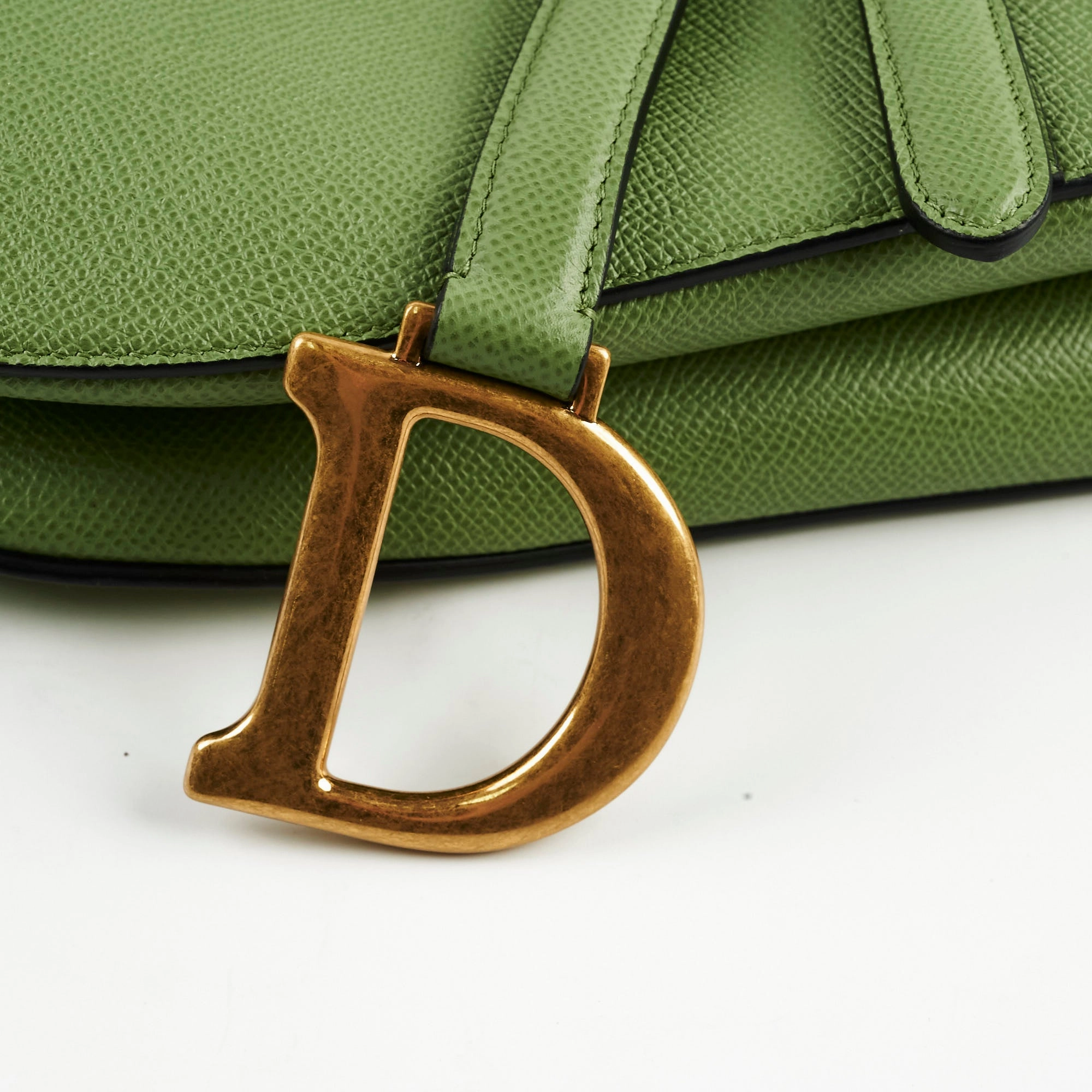 Christian Dior Saddle Bag Green