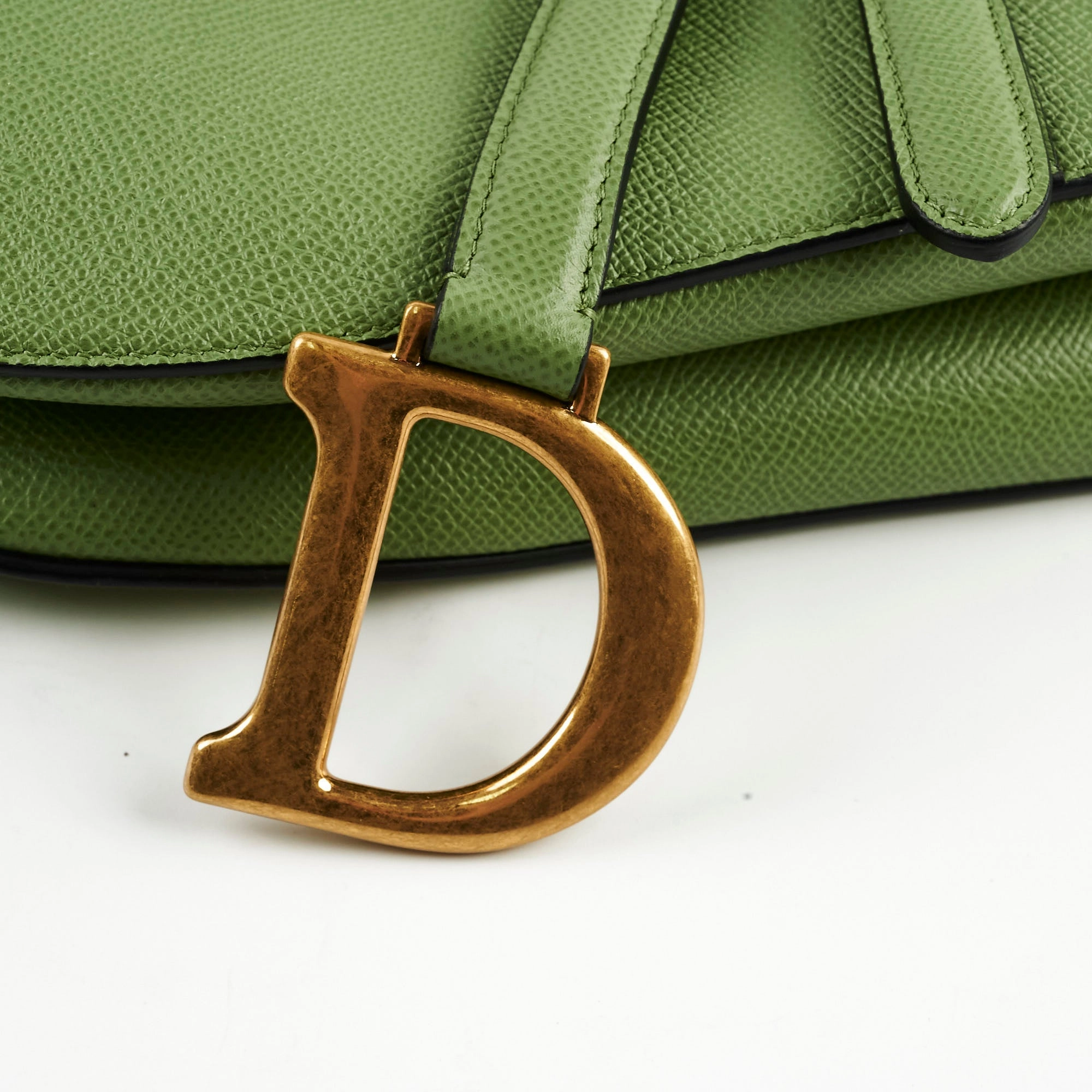 Christian Dior Saddle Bag Green