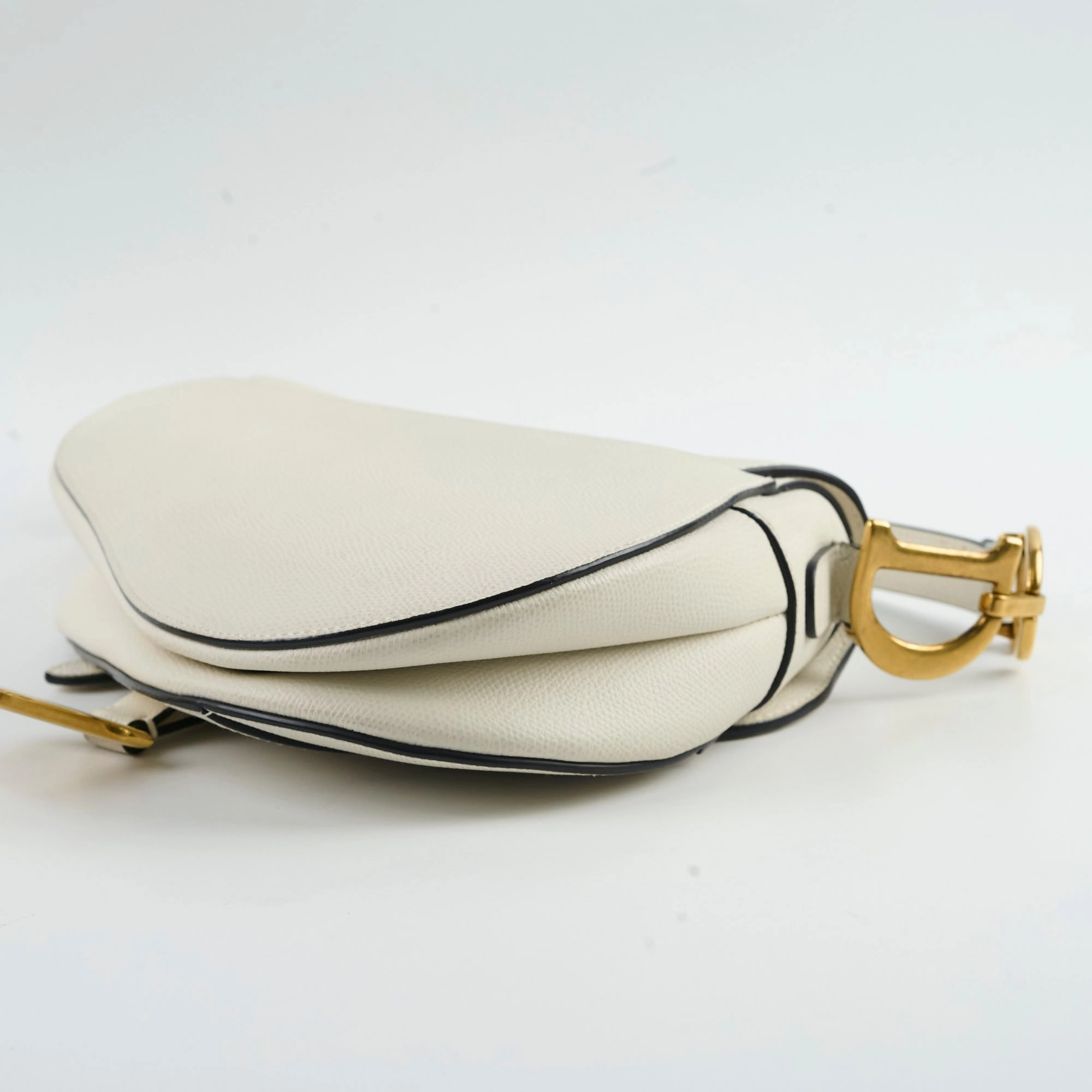 Christian Dior Saddle Bag Ivory
