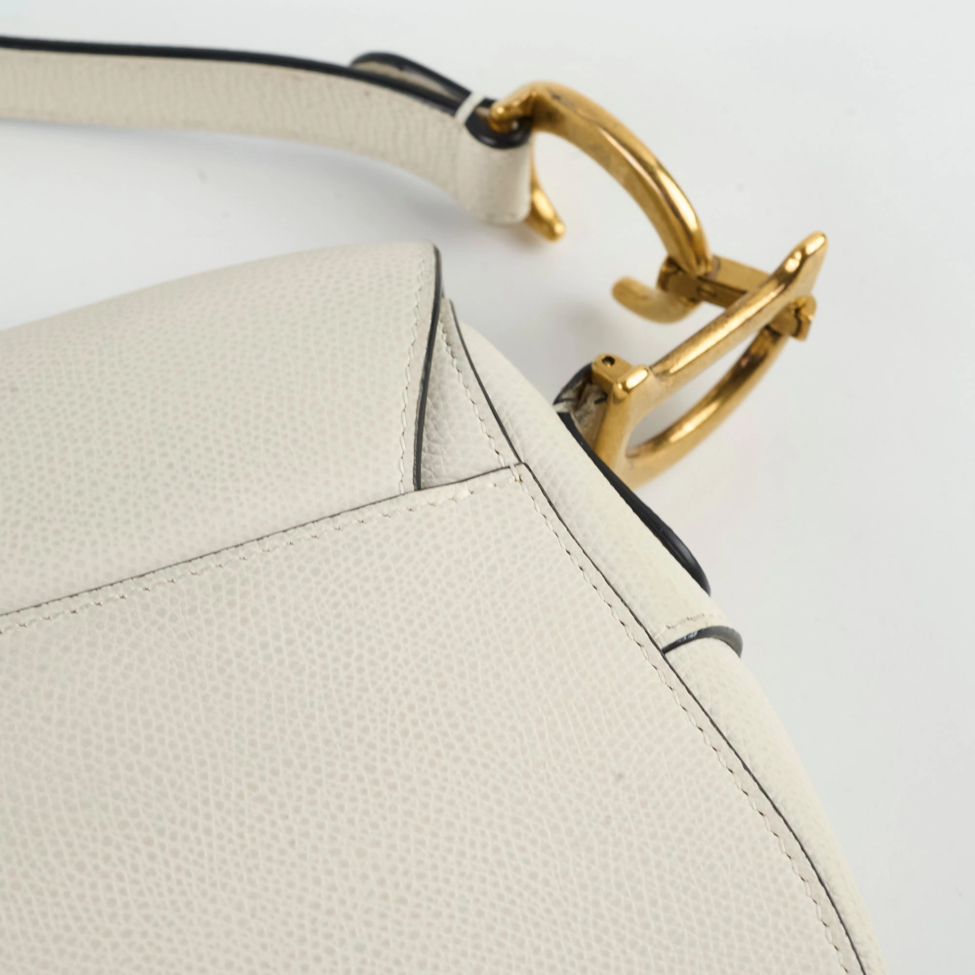 Christian Dior Saddle Bag Ivory