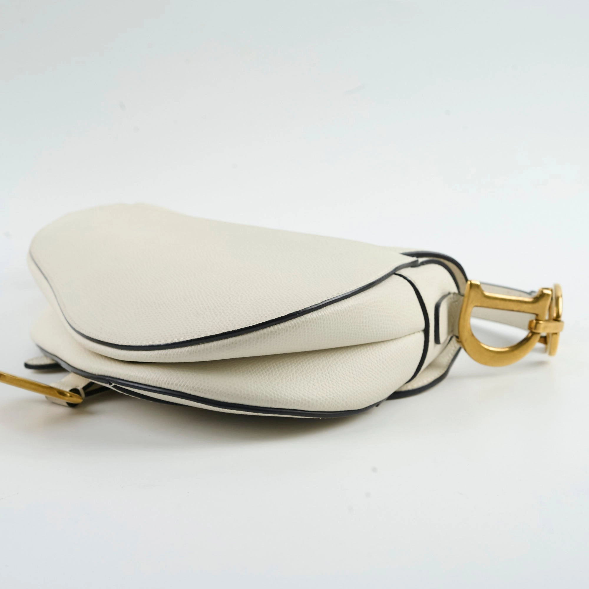 Christian Dior Saddle Bag Ivory