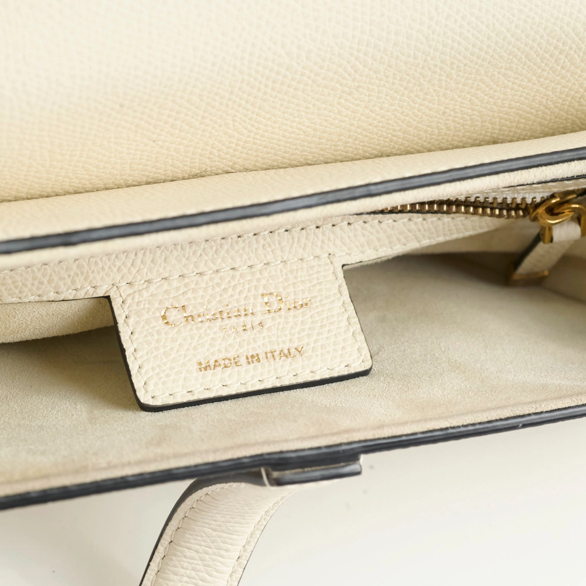 Christian Dior Saddle Bag Ivory
