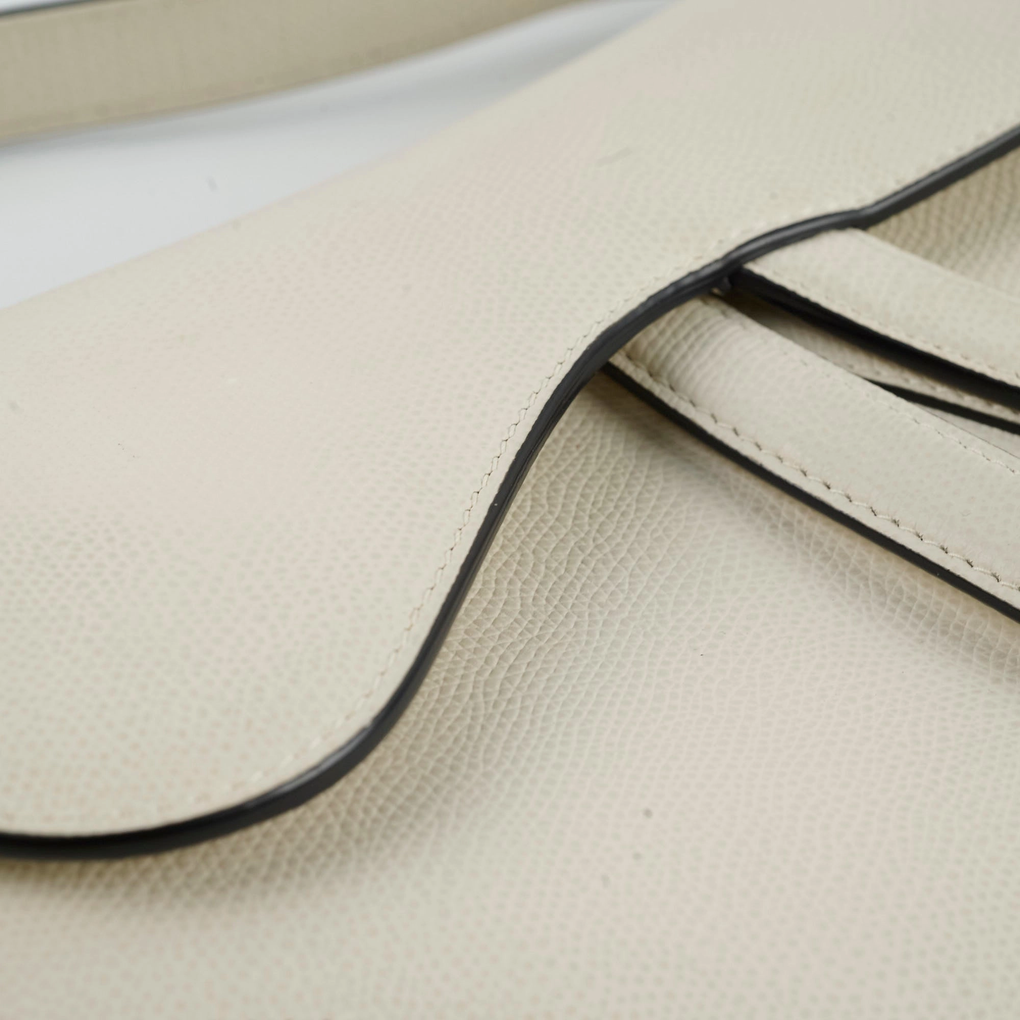 Christian Dior Saddle Bag Ivory