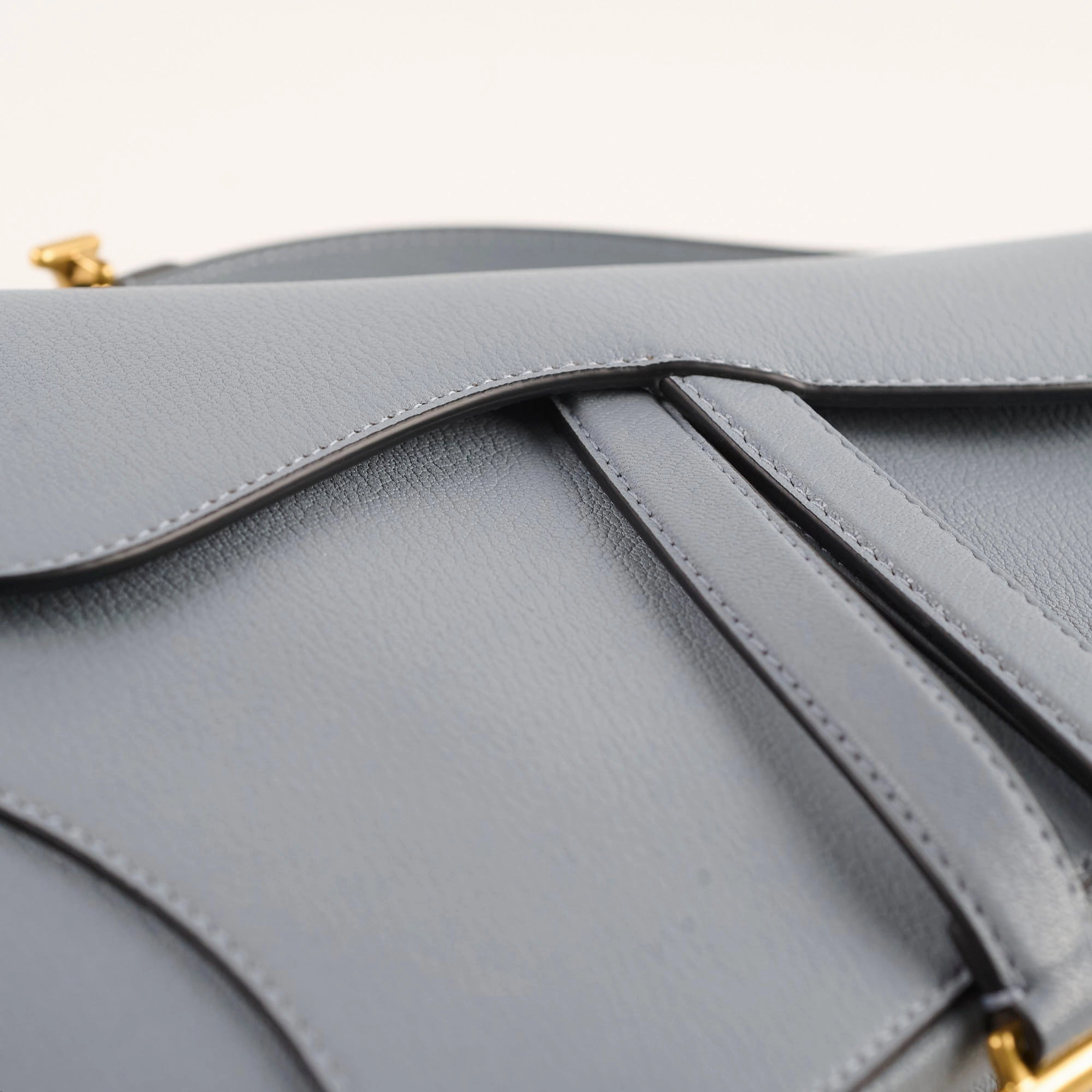 Christian Dior Saddle Bag Light Blue
