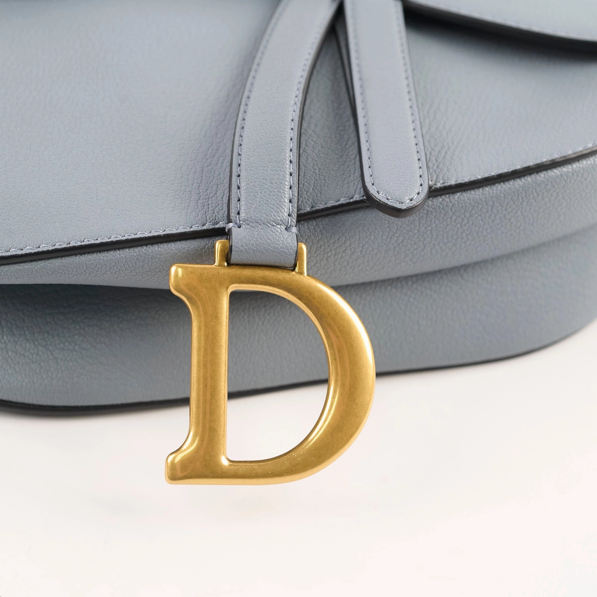 Christian Dior Saddle Bag Light Blue