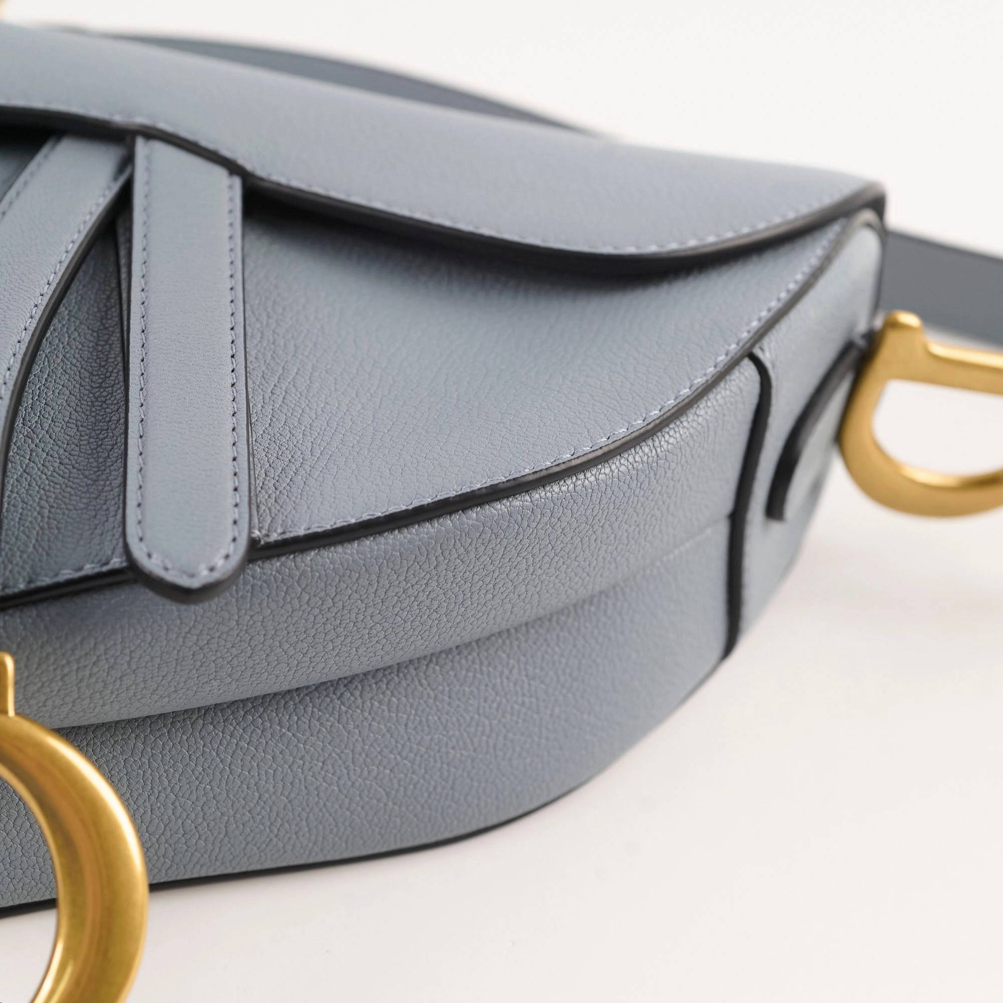 Christian Dior Saddle Bag Light Blue