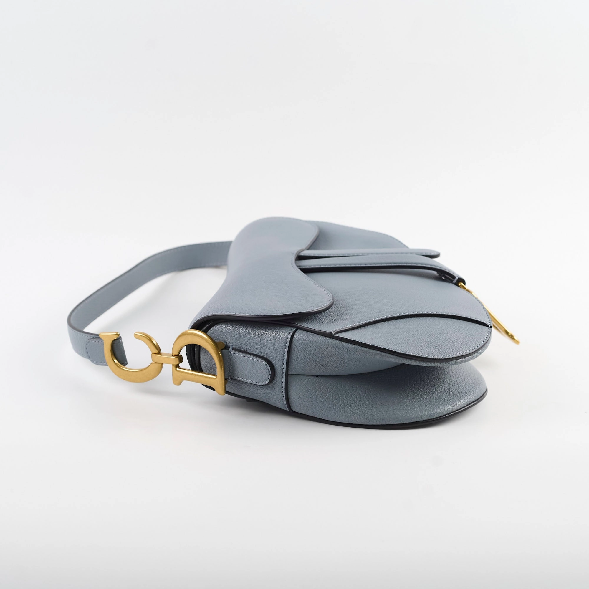 Christian Dior Saddle Bag Light Blue