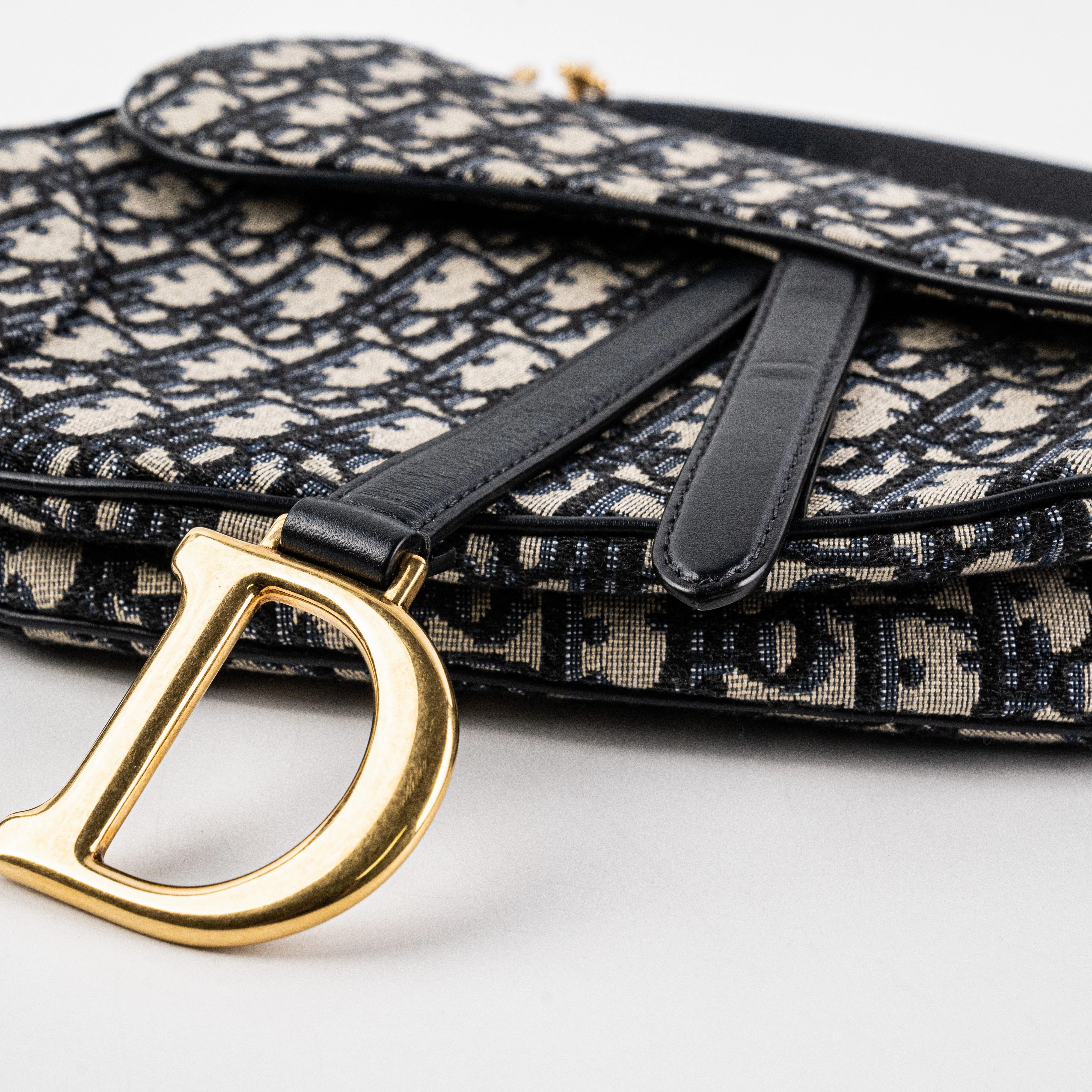 Christian Dior Saddle Oblique Shoulder Bag
