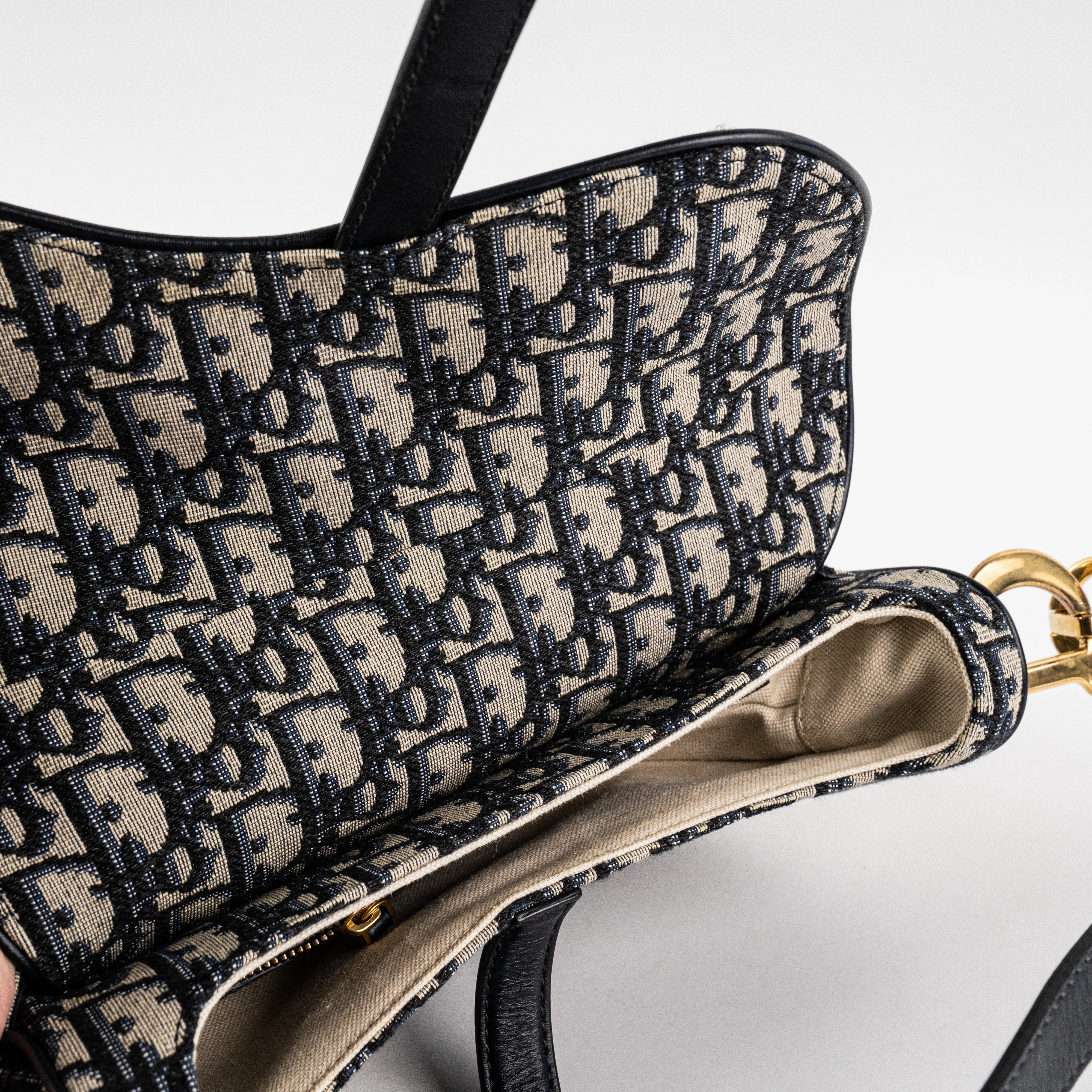 Christian Dior Saddle Oblique Shoulder Bag
