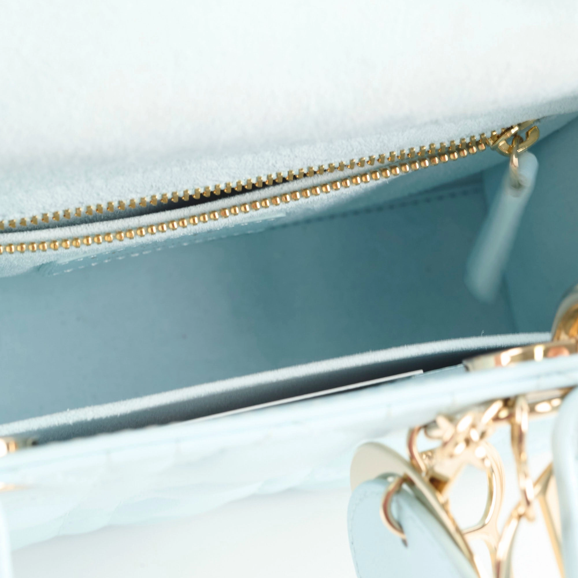 Christian Dior Small Lady Dior ABC Blue