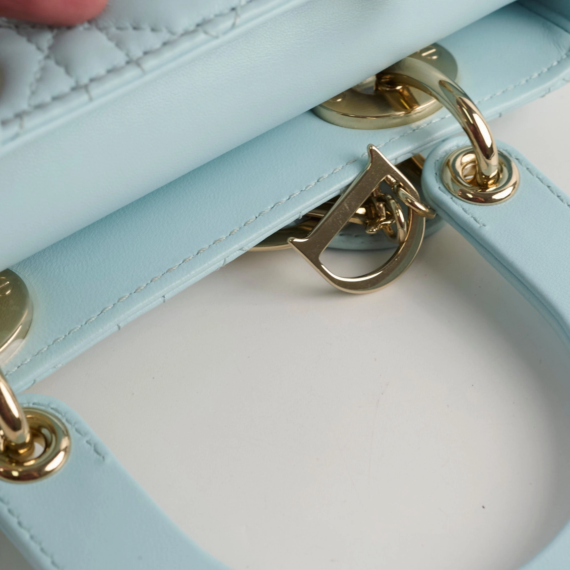 Christian Dior Small Lady Dior ABC Blue