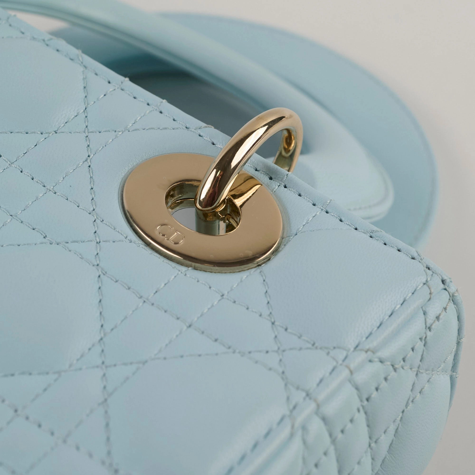 Christian Dior Small Lady Dior ABC Blue