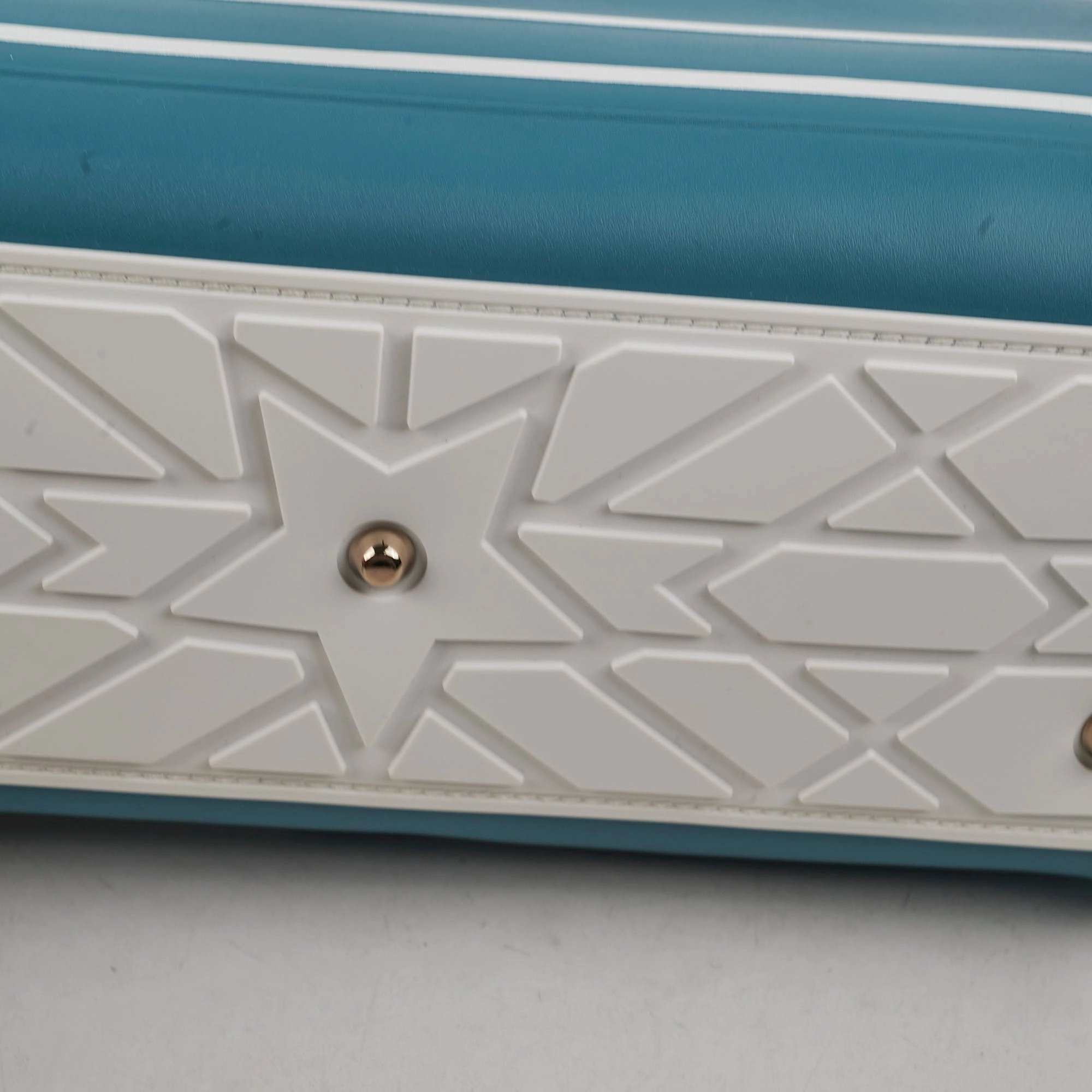 Christian Dior Small Vibe Zip Bowling Bag Aqua