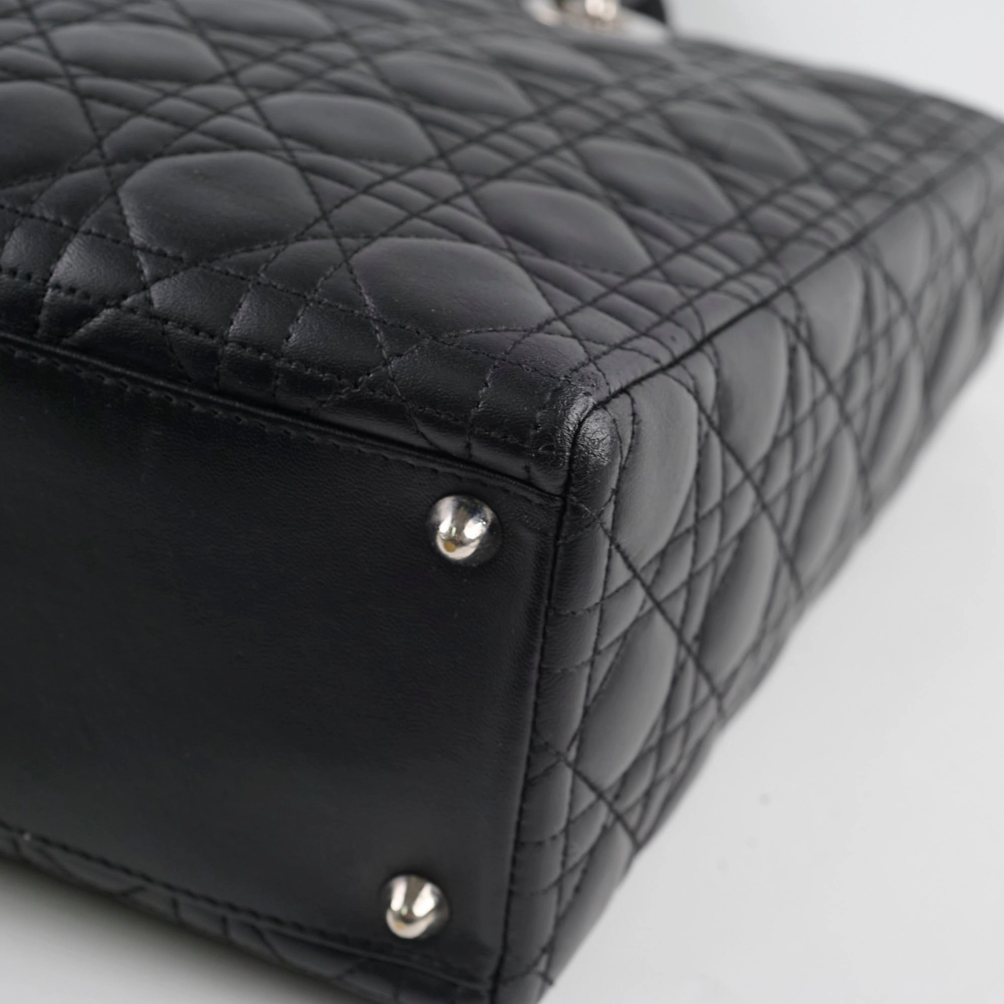 Christian Dior Vintage Large Lady Dior Black