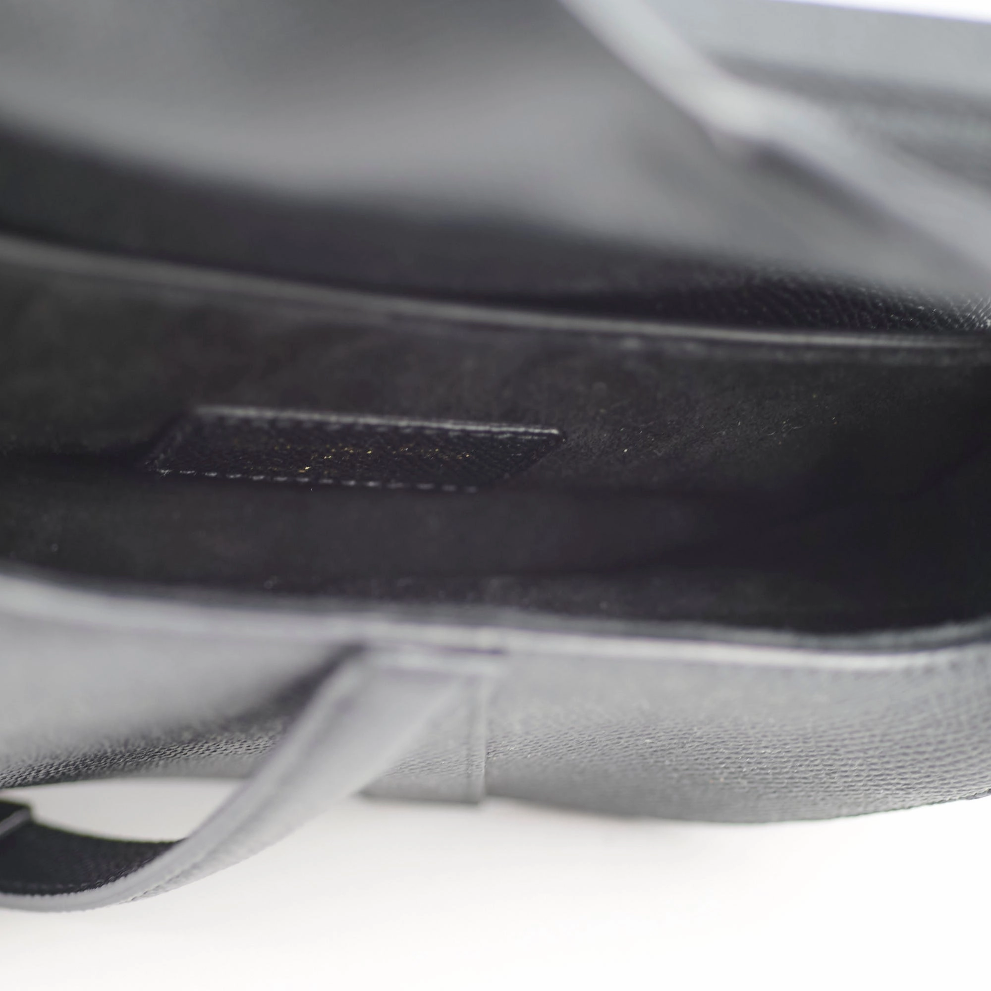 Christina Dior Mini Saddle Bag Black