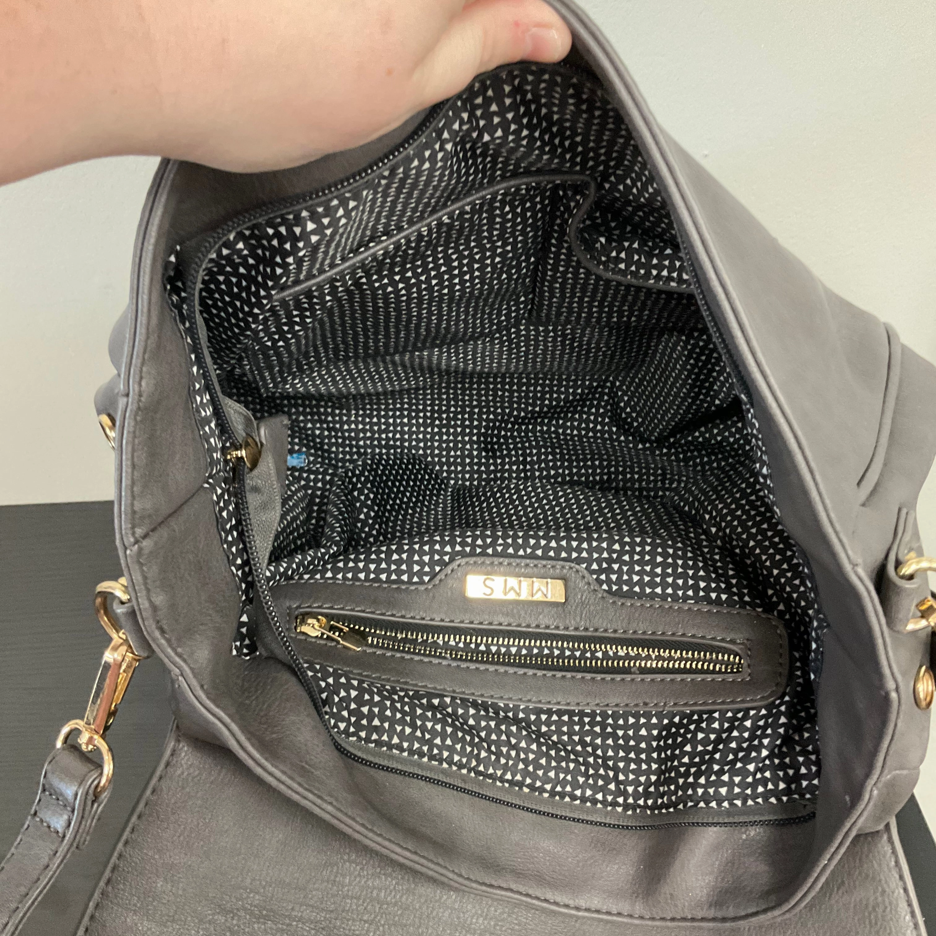 CONVERTIBLE BACKPACK by MMS In GREY, Size: MEDIUM