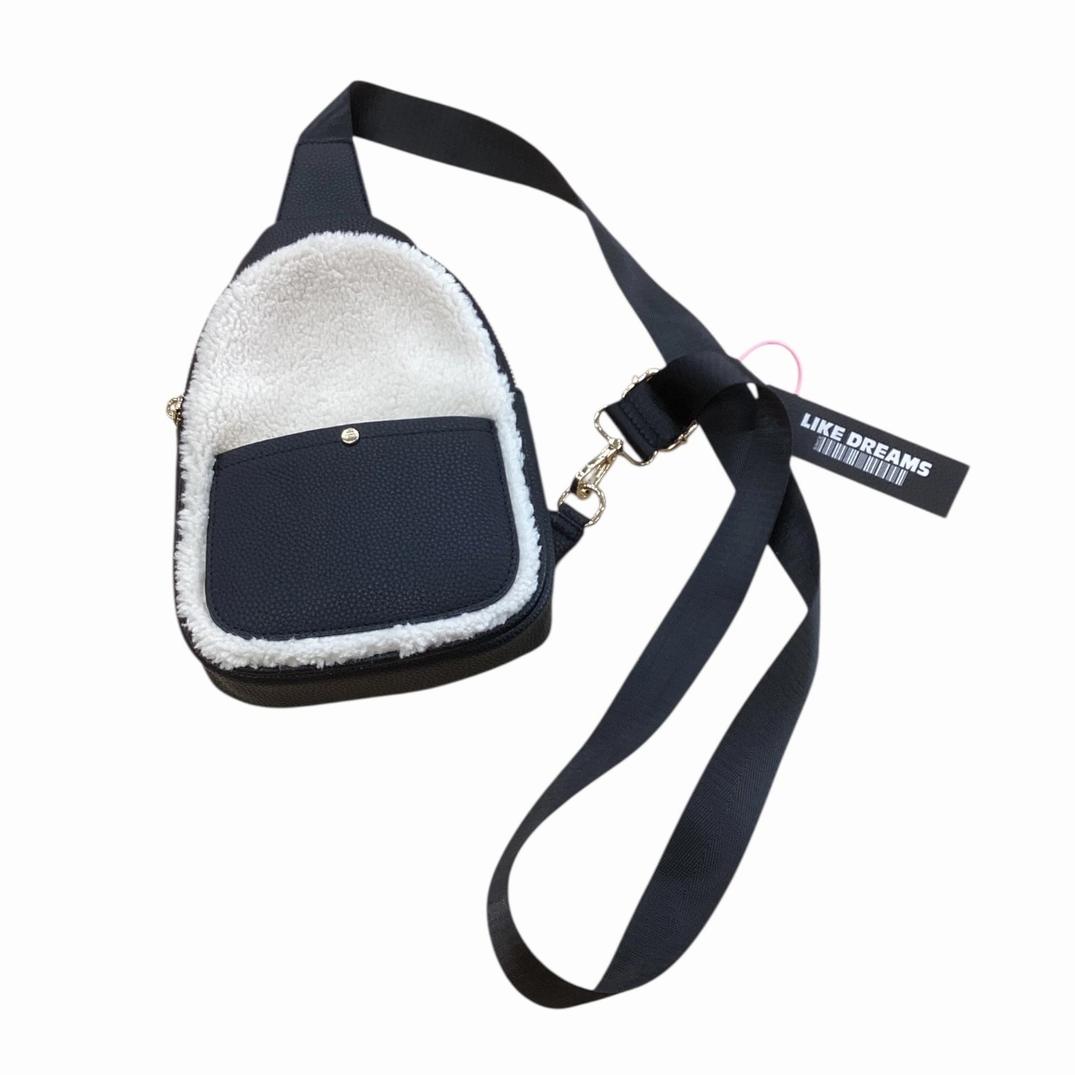 Crossbody By Clothes Mentor In Black & Cream, Size:Small