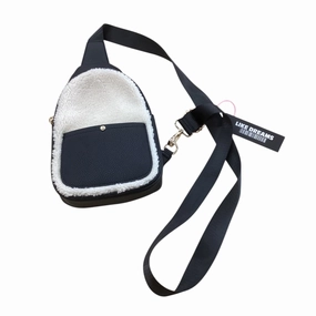 Crossbody By Clothes Mentor In Black & Cream, Size:Small