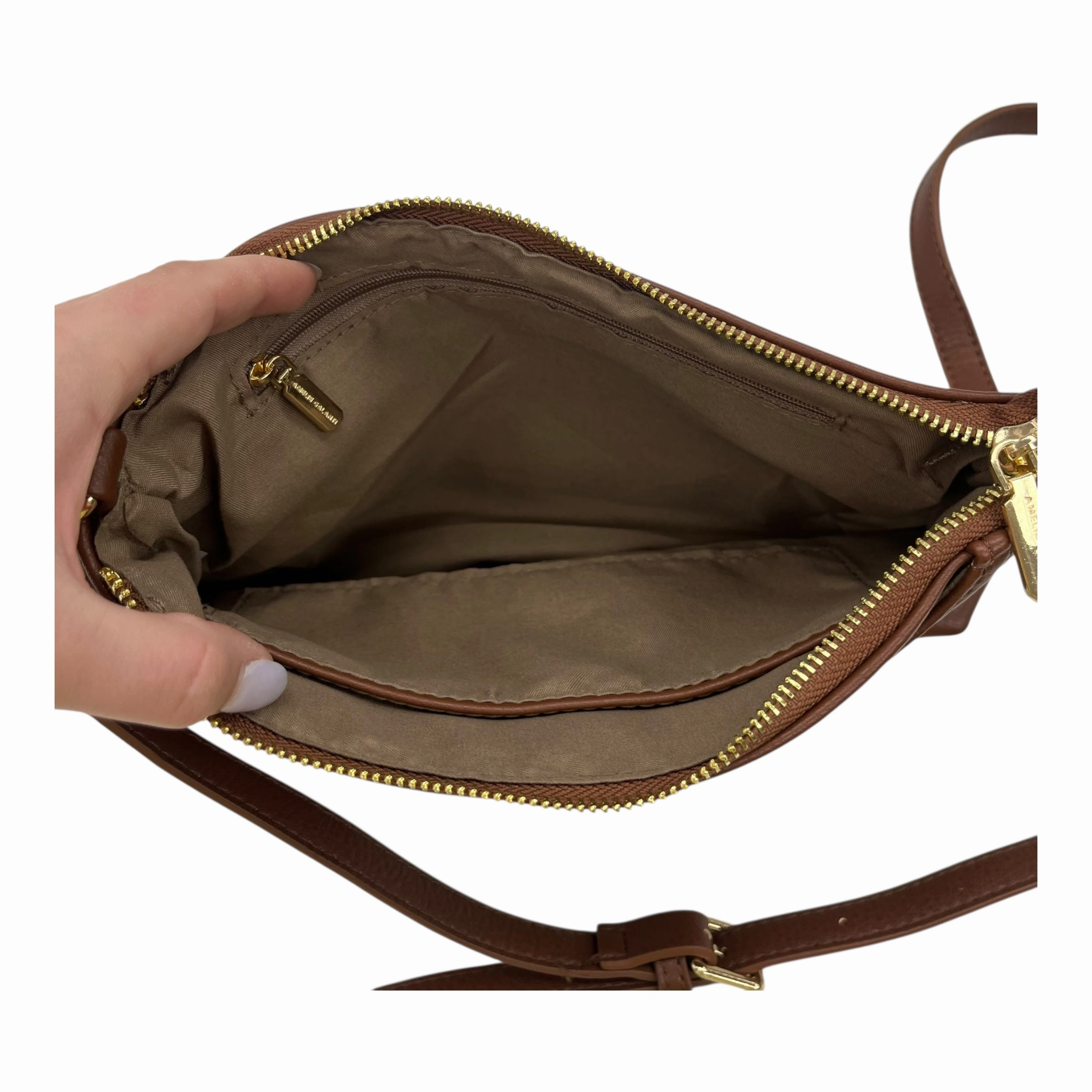 Crossbody By Clothes Mentor In Brown, Size:Small
