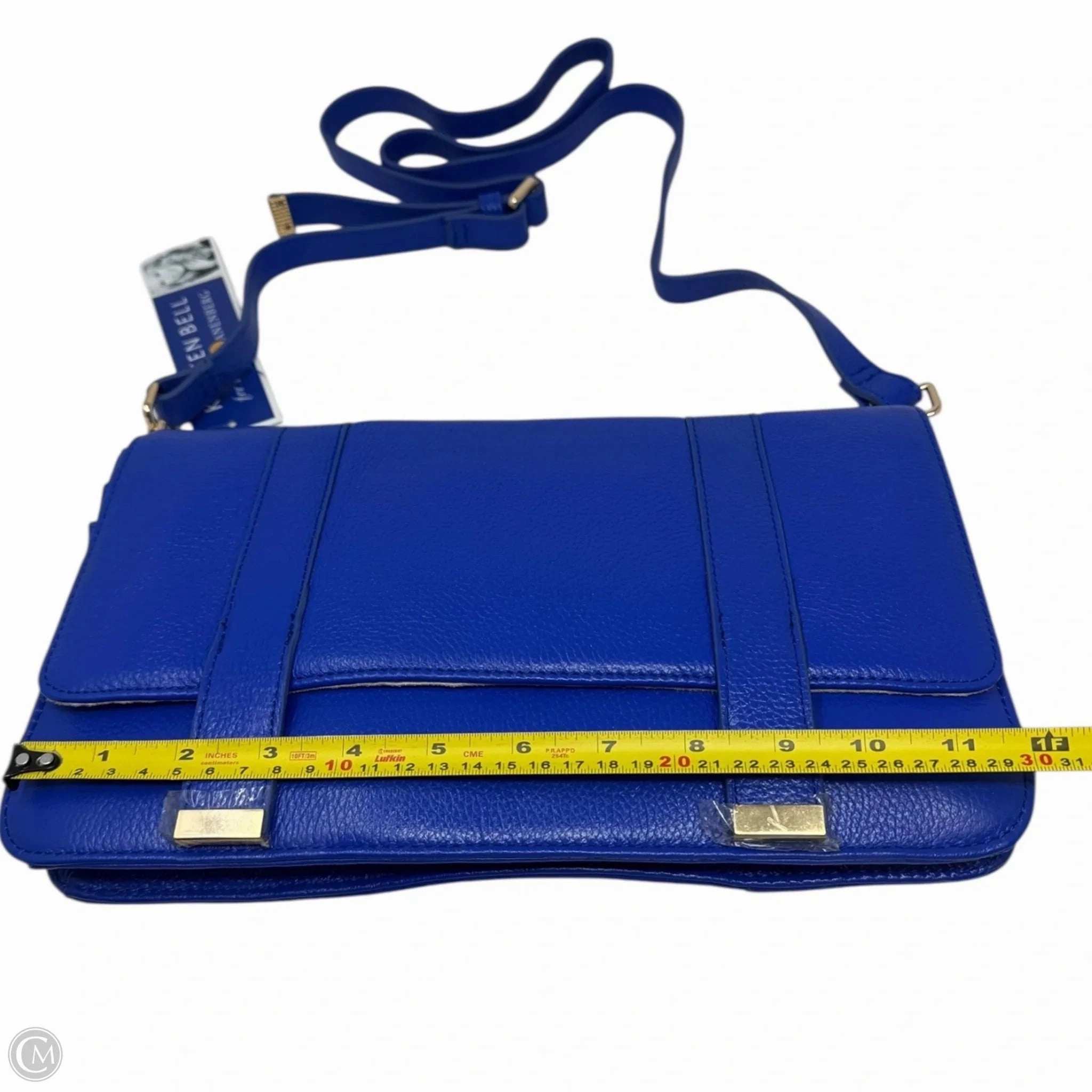 Crossbody Handbag Leather By Kristin Bell for Erica Anenberg, Size: Medium