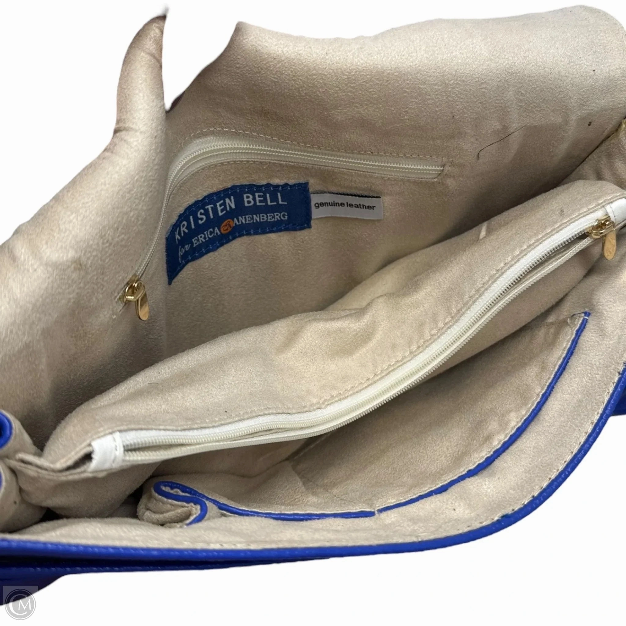 Crossbody Handbag Leather By Kristin Bell for Erica Anenberg, Size: Medium