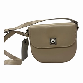 Crossbody Leather By Clothes Mentor In Tan, Size:Medium