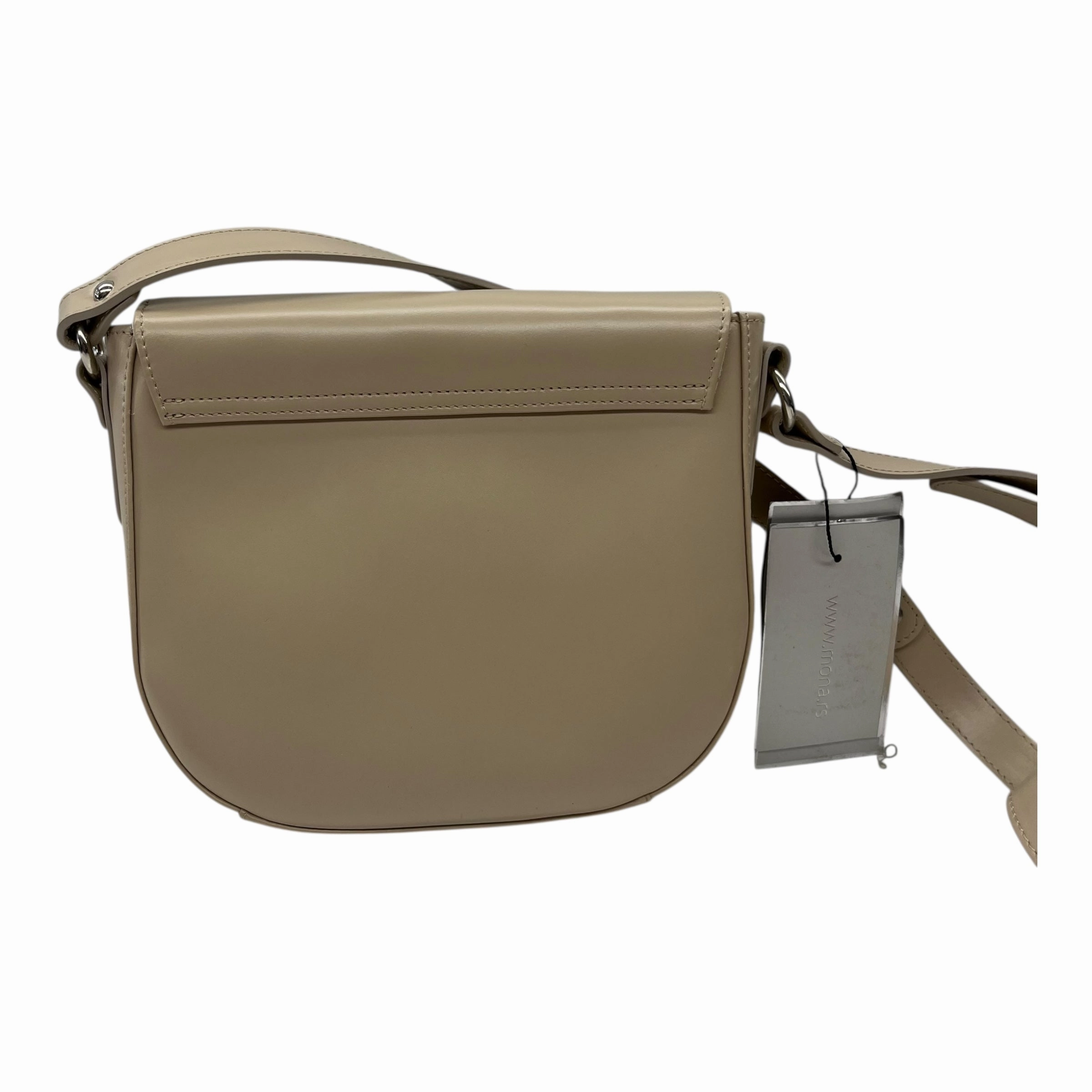 Crossbody Leather By Clothes Mentor In Tan, Size:Medium