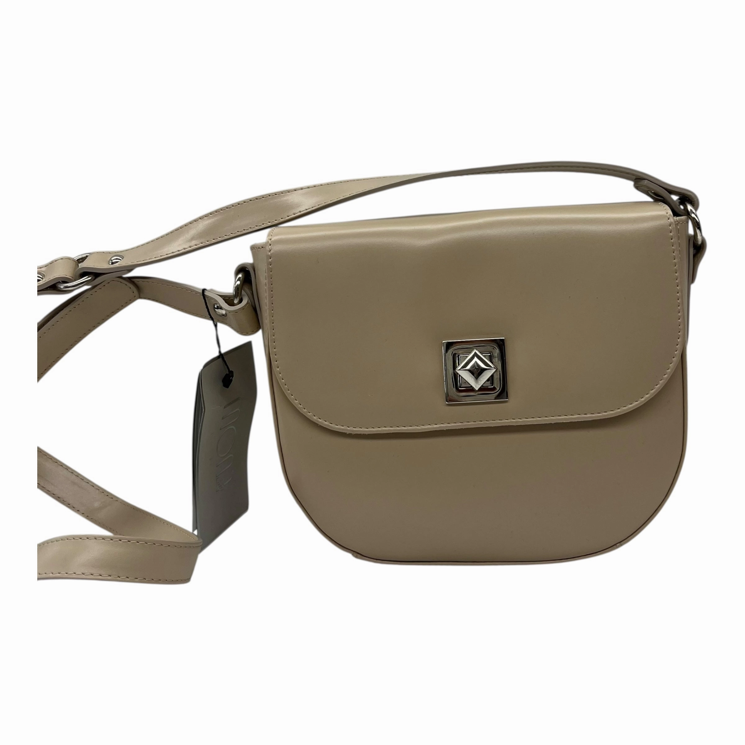 Crossbody Leather By Clothes Mentor In Tan, Size:Medium