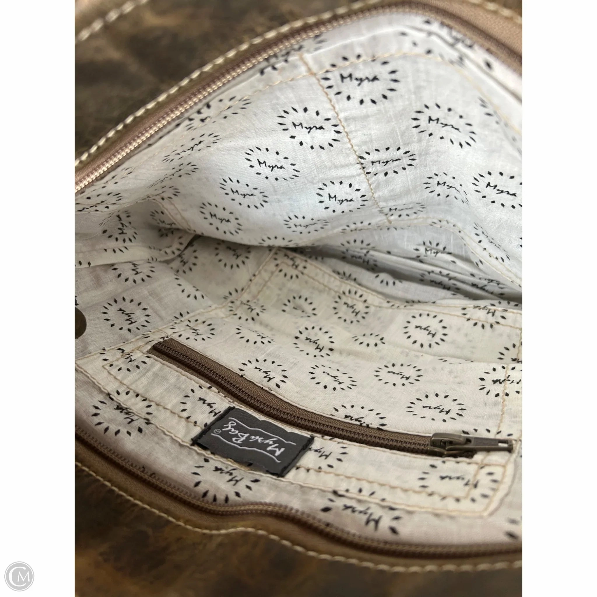 Crossbody Leather By Myra, Size: Medium